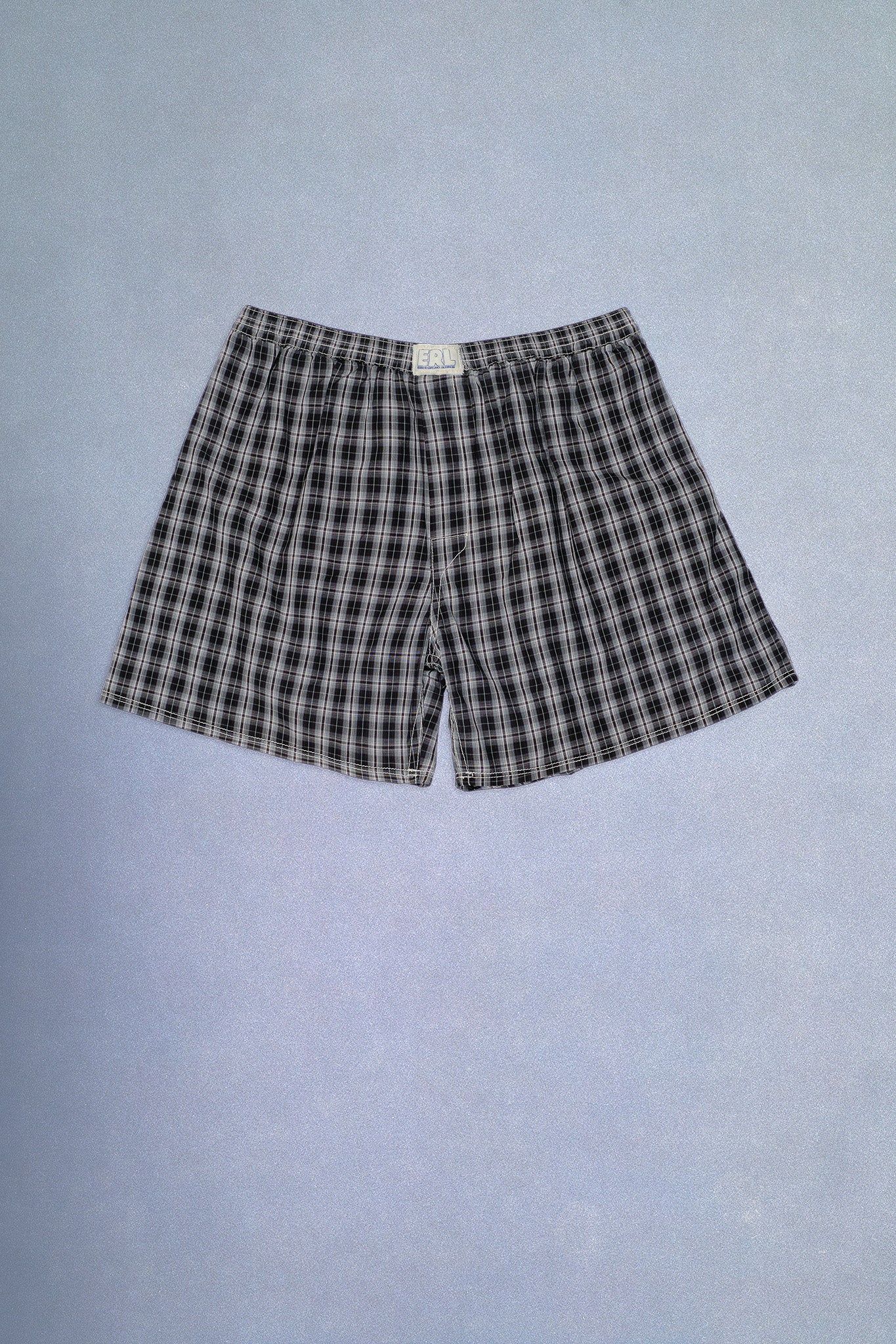 Black Plaid Boxer Short