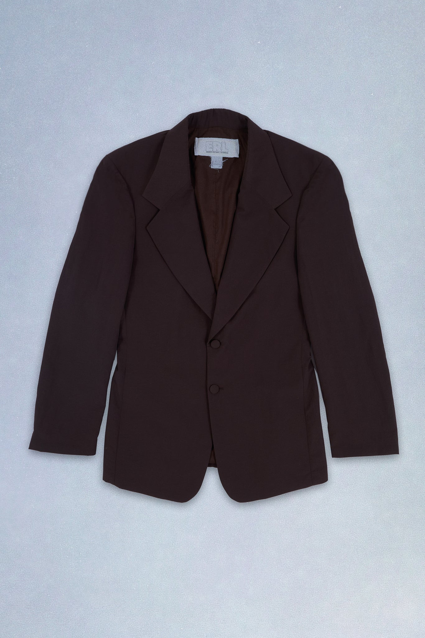 brown nylon suit jacket