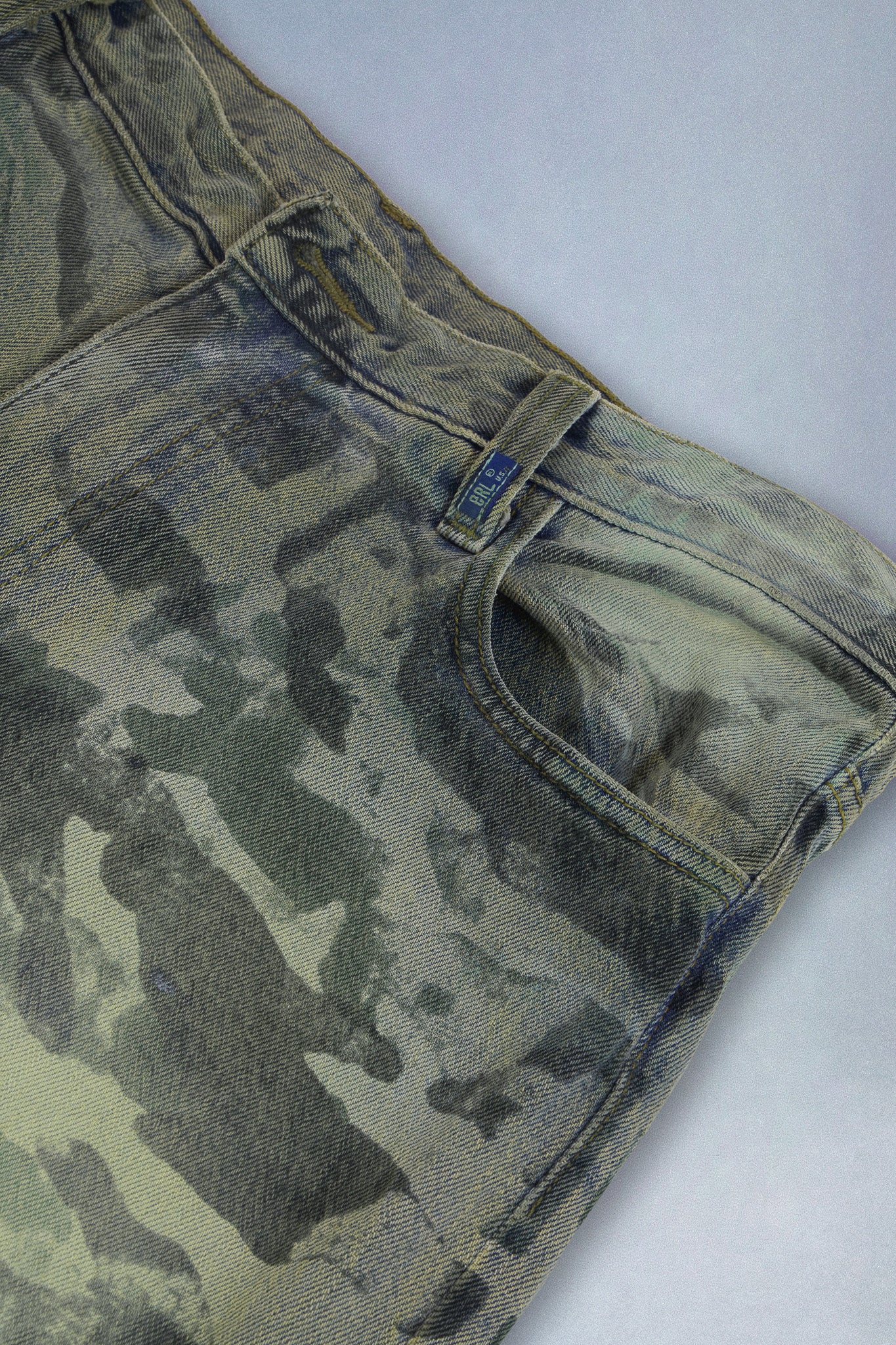 artisanal camo jeans