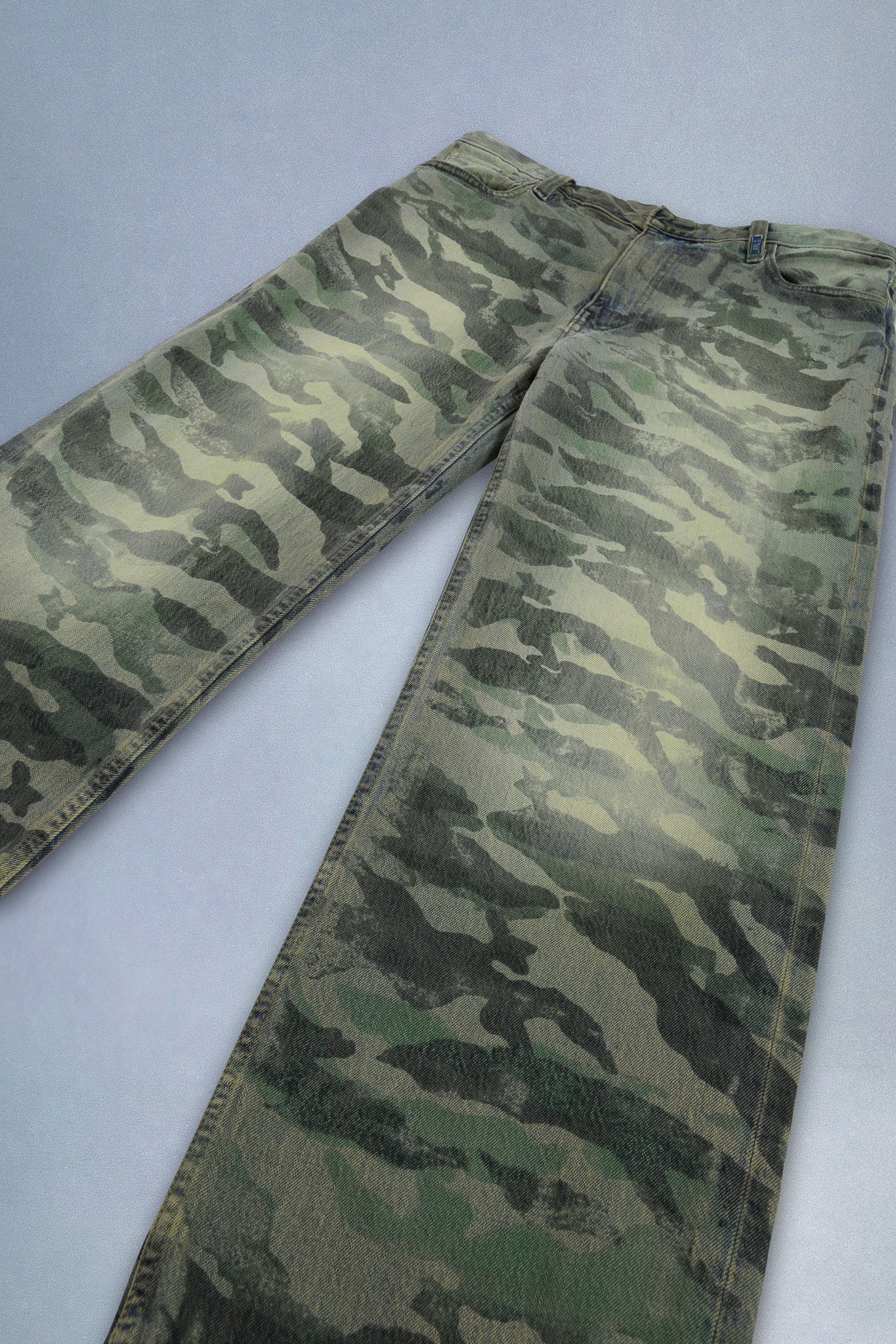 artisanal camo jeans