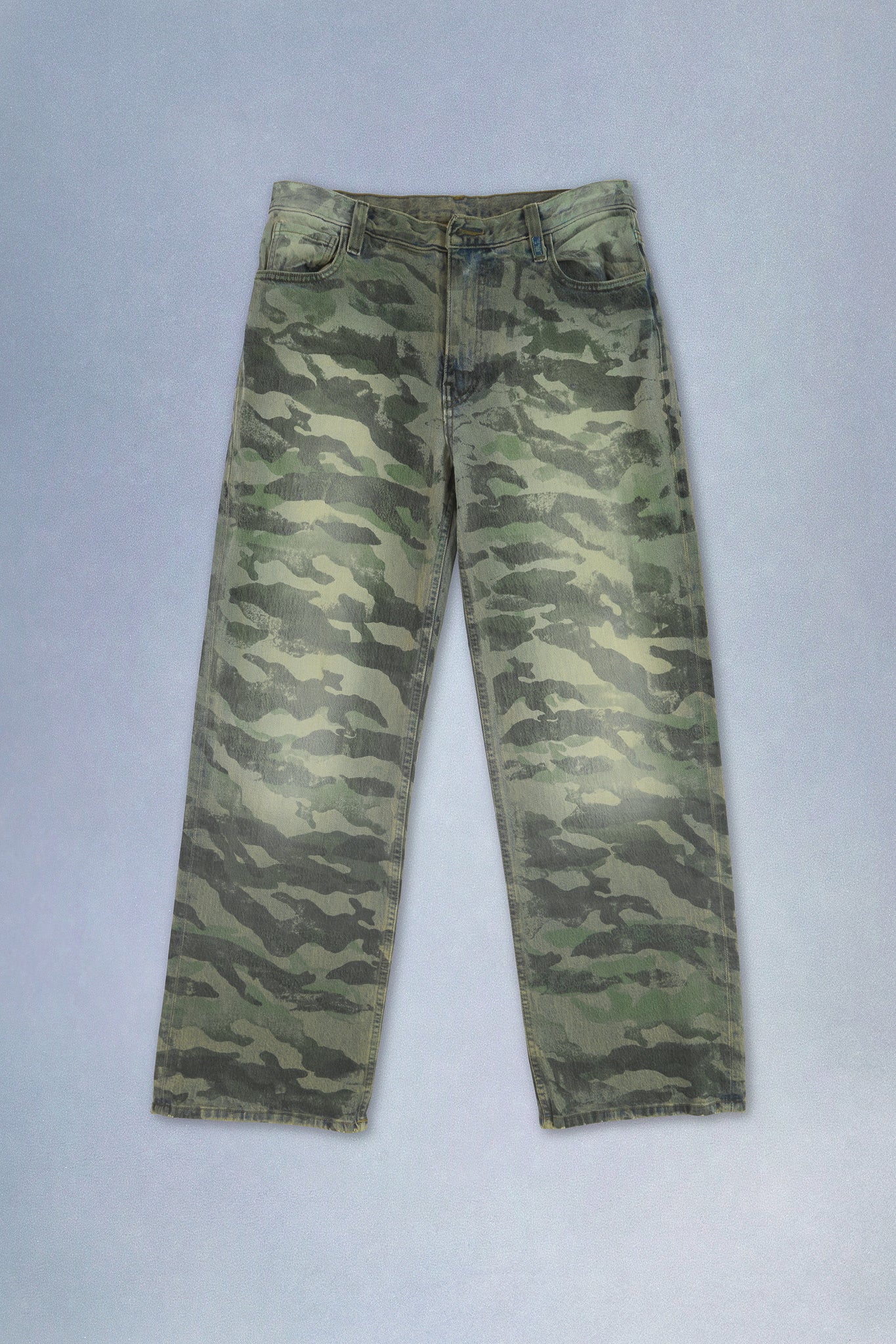 artisanal camo jeans