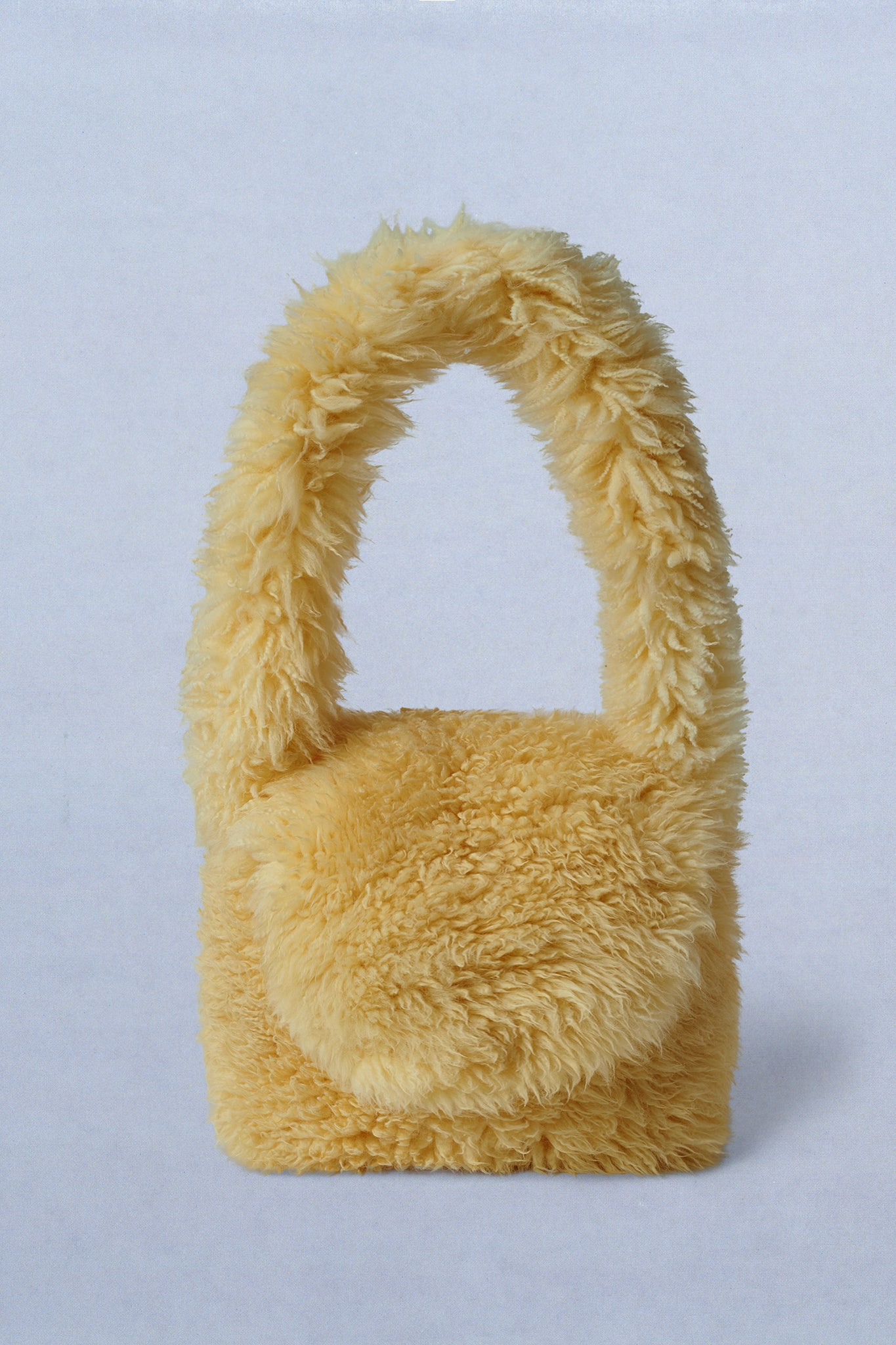 Shearling messenger bag