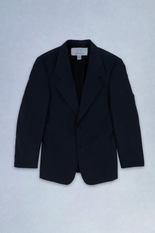 charcoal nylon suit jacket