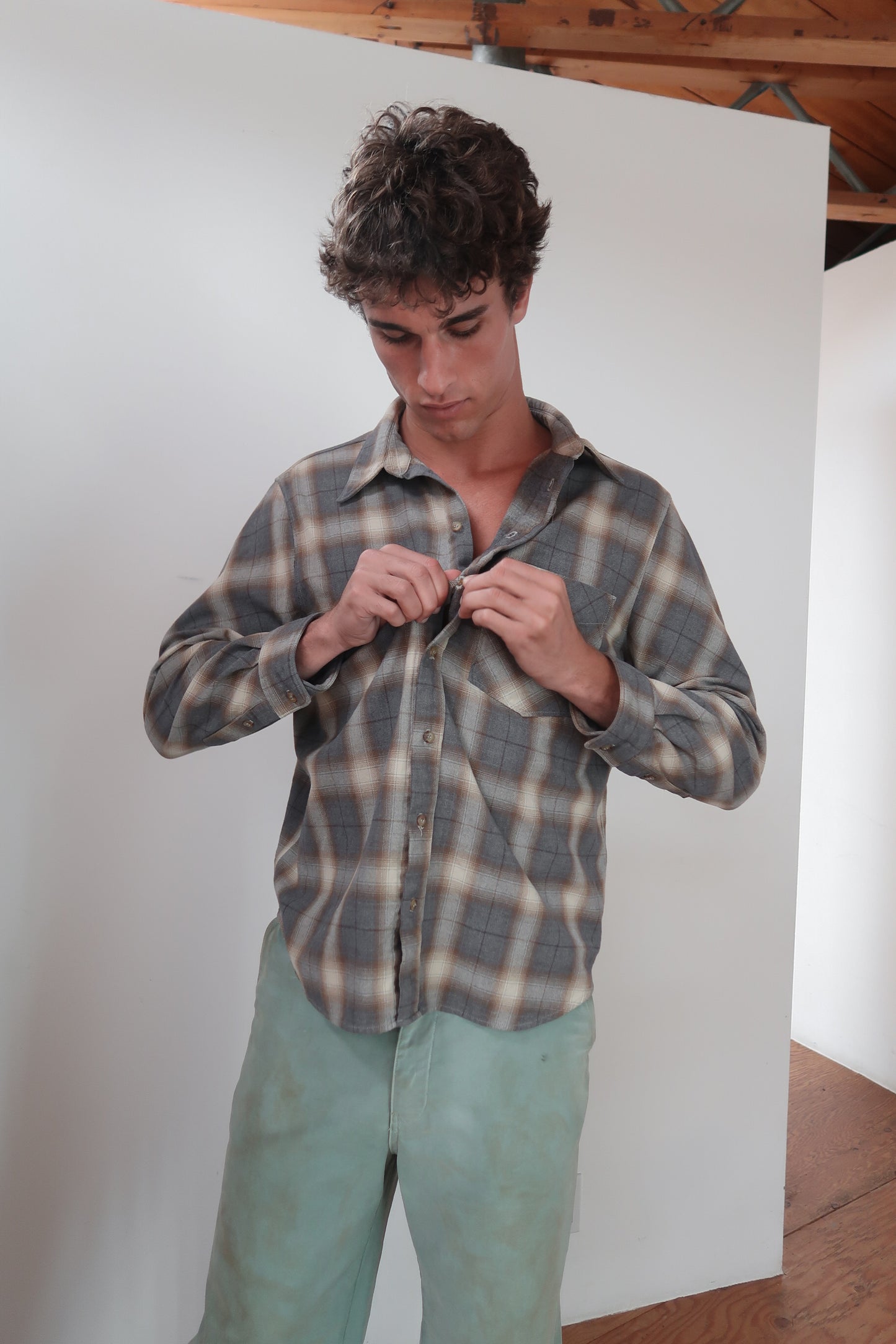 brushed plaid flannel