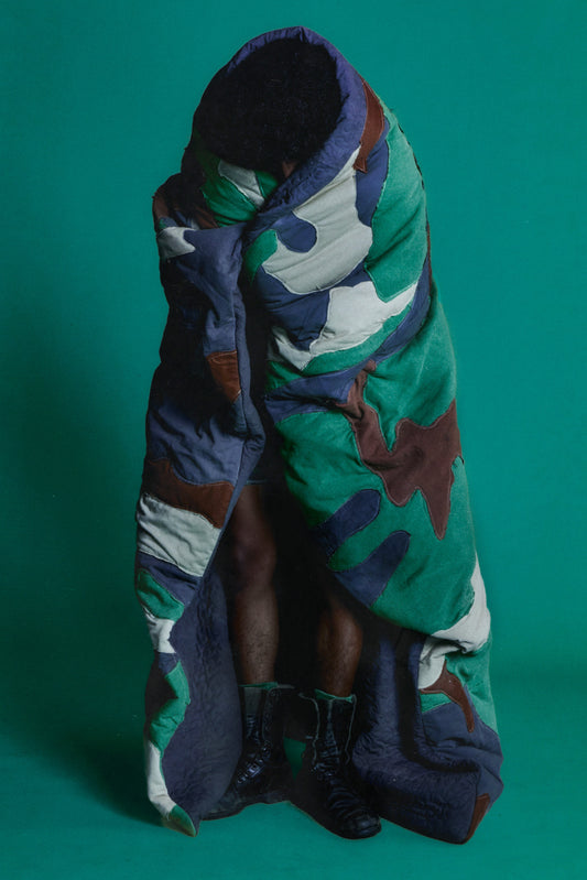 hand stitched camo quilt