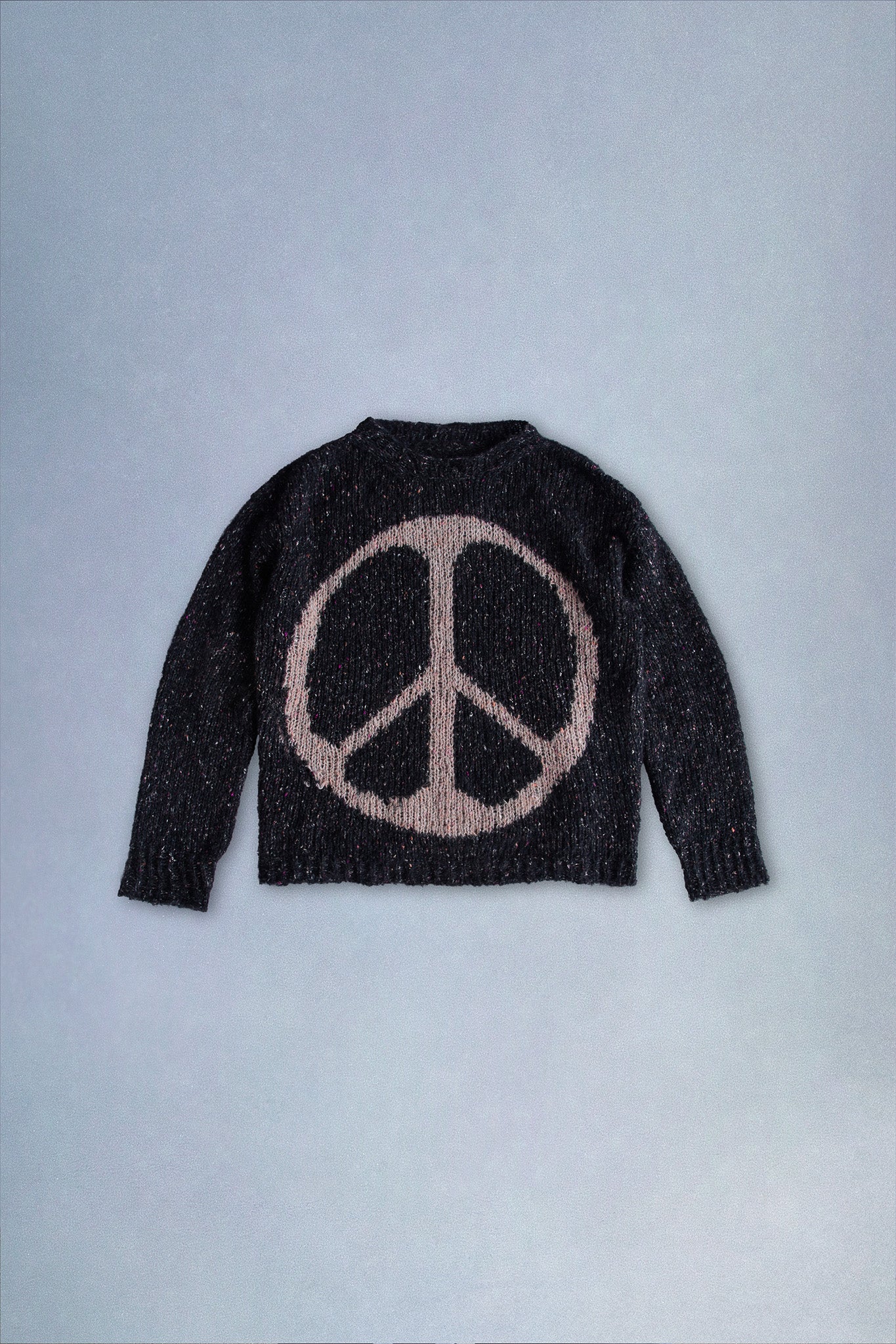 peace hand-knit sweater