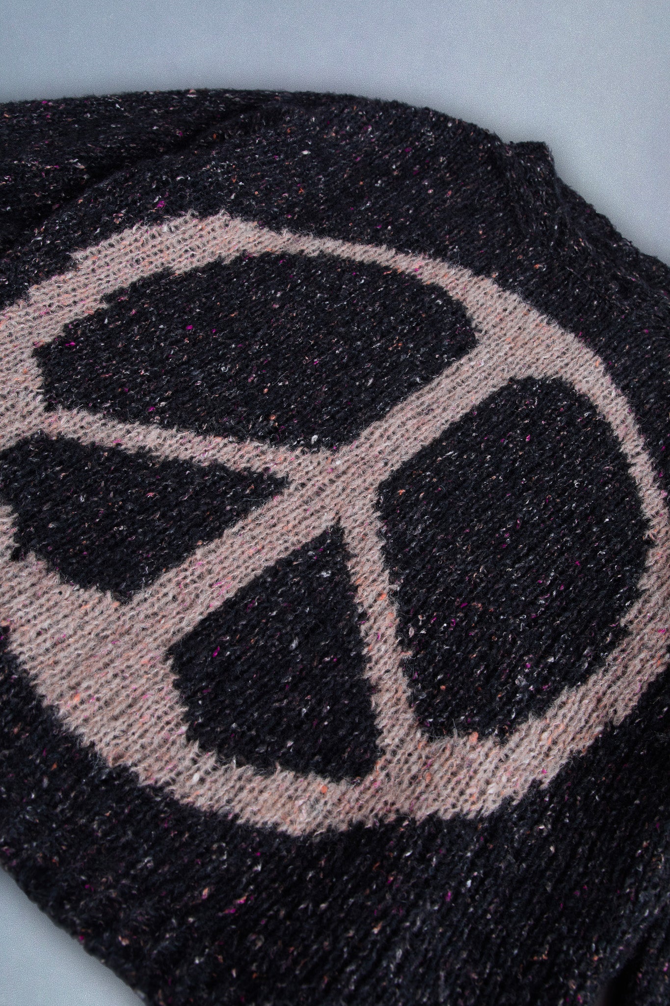 peace hand-knit sweater
