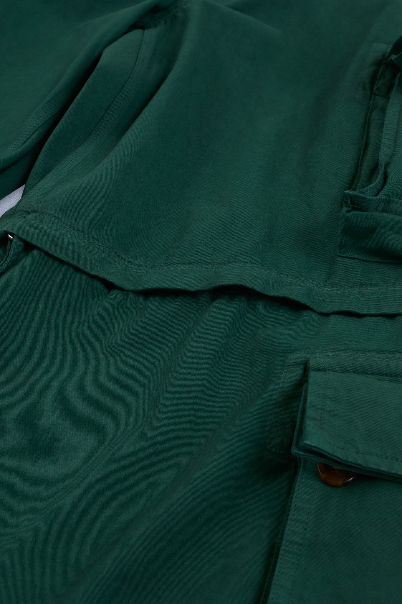 zip-off cargo pants woven green