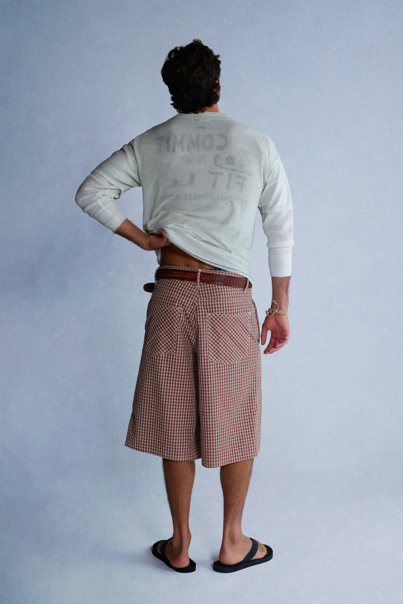 plaid shorts