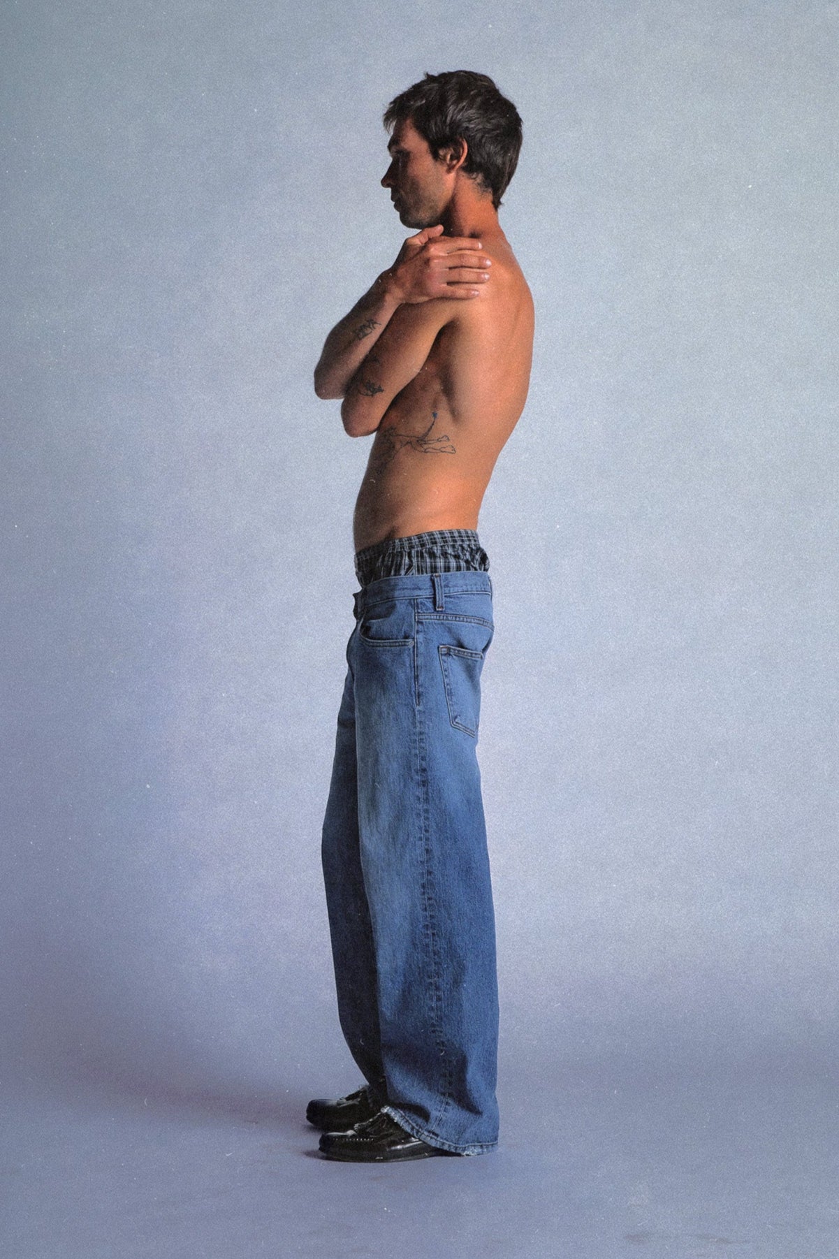 Denim Straight Leg Jeans