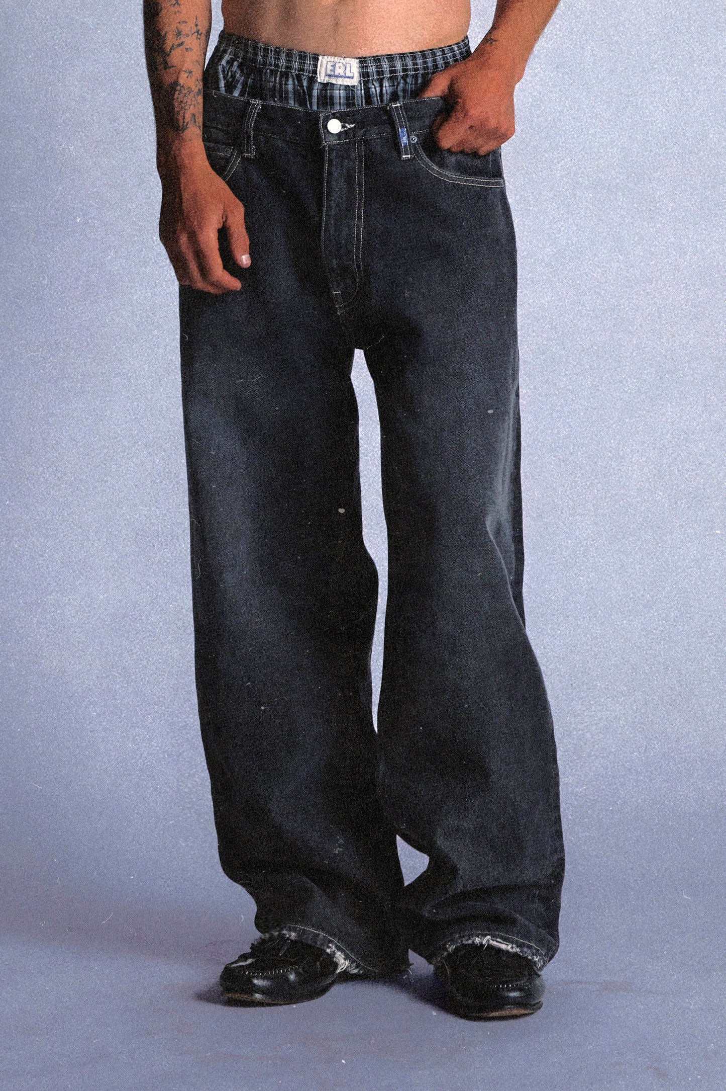 Faded Black Relaxed Jeans