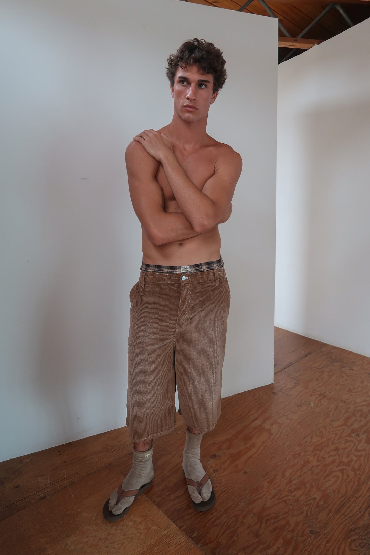 Corduroy boardwalk short