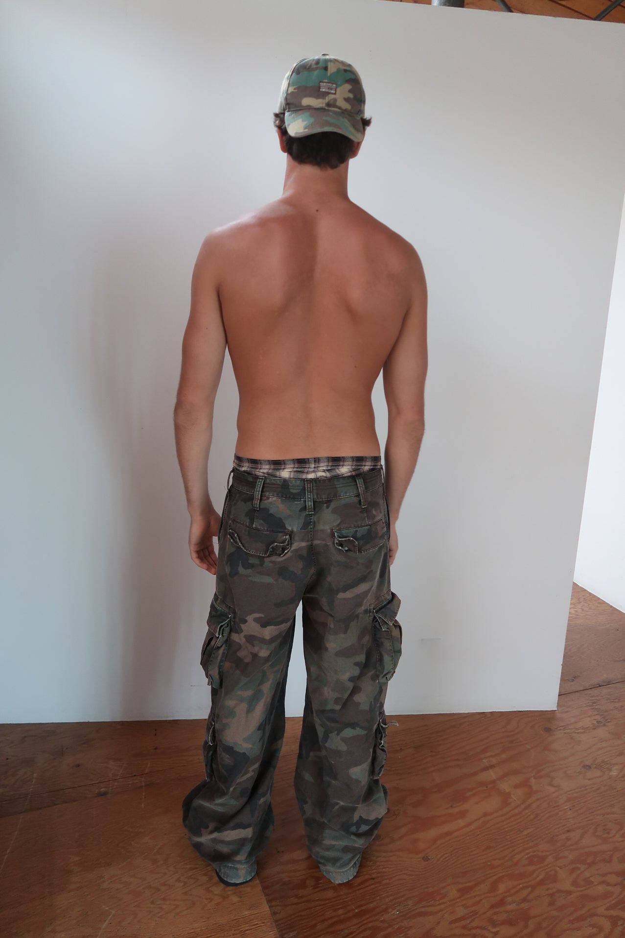 camo cargo pants