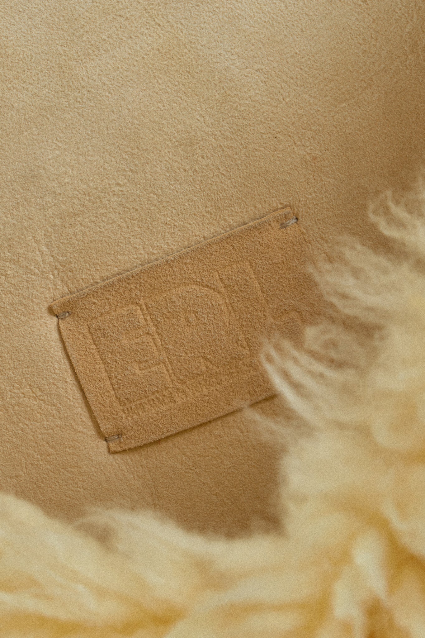 Shearling messenger bag