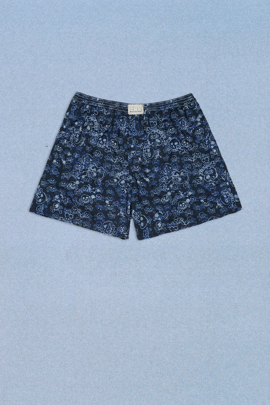 SKULL PRINT BOXER SHORT