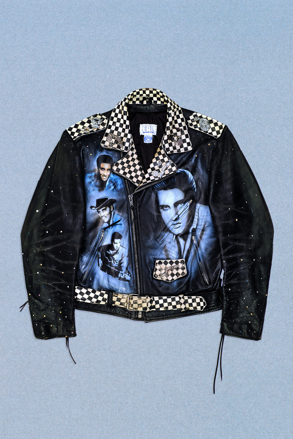 MAN'S HAND PAINTED ARTISANAL BIKER JACKET