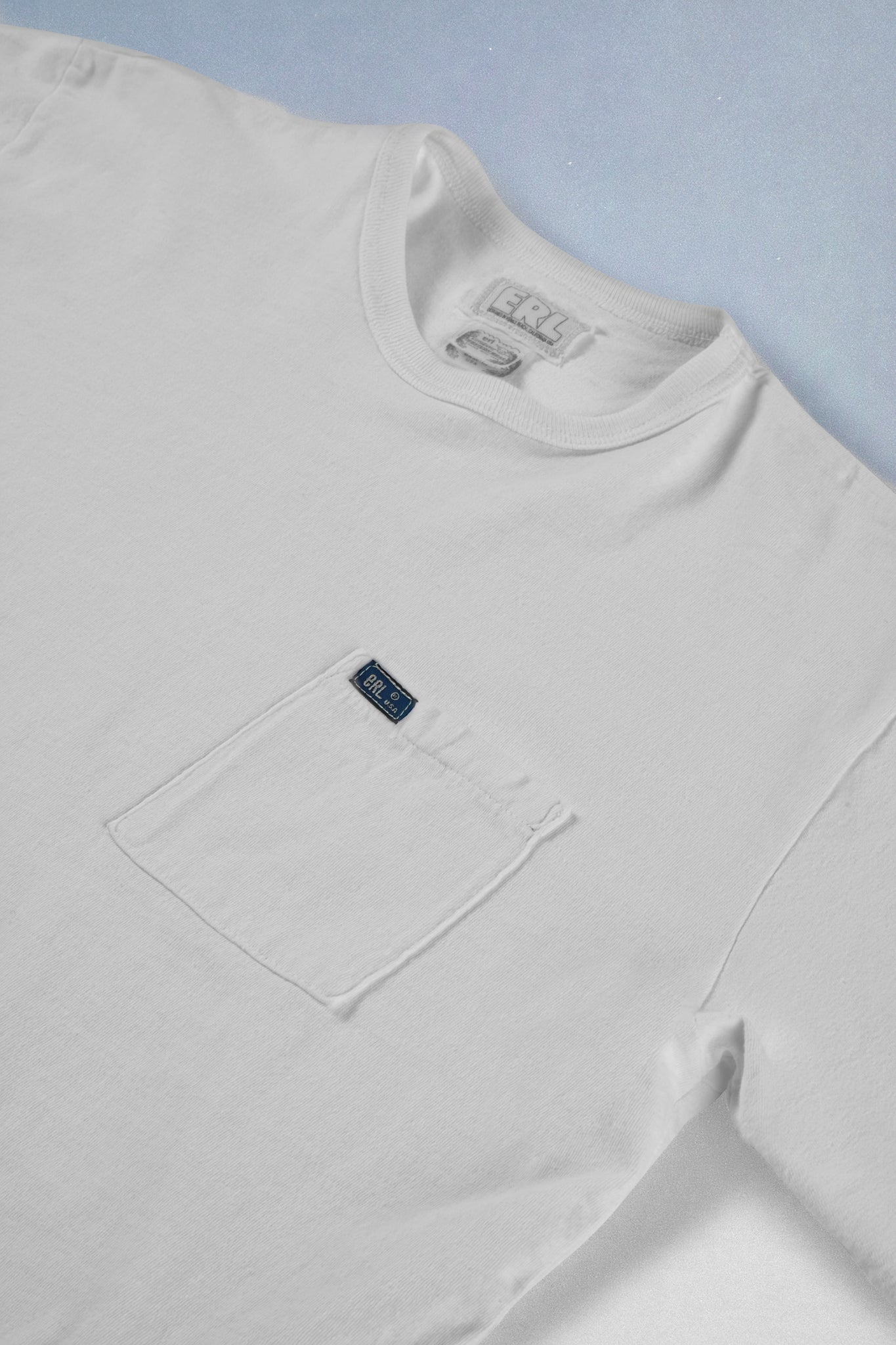 ERL/白T/グラフィックTシャツ/シングルステッチ Graphic Knit T-Shirt in White – SVRN