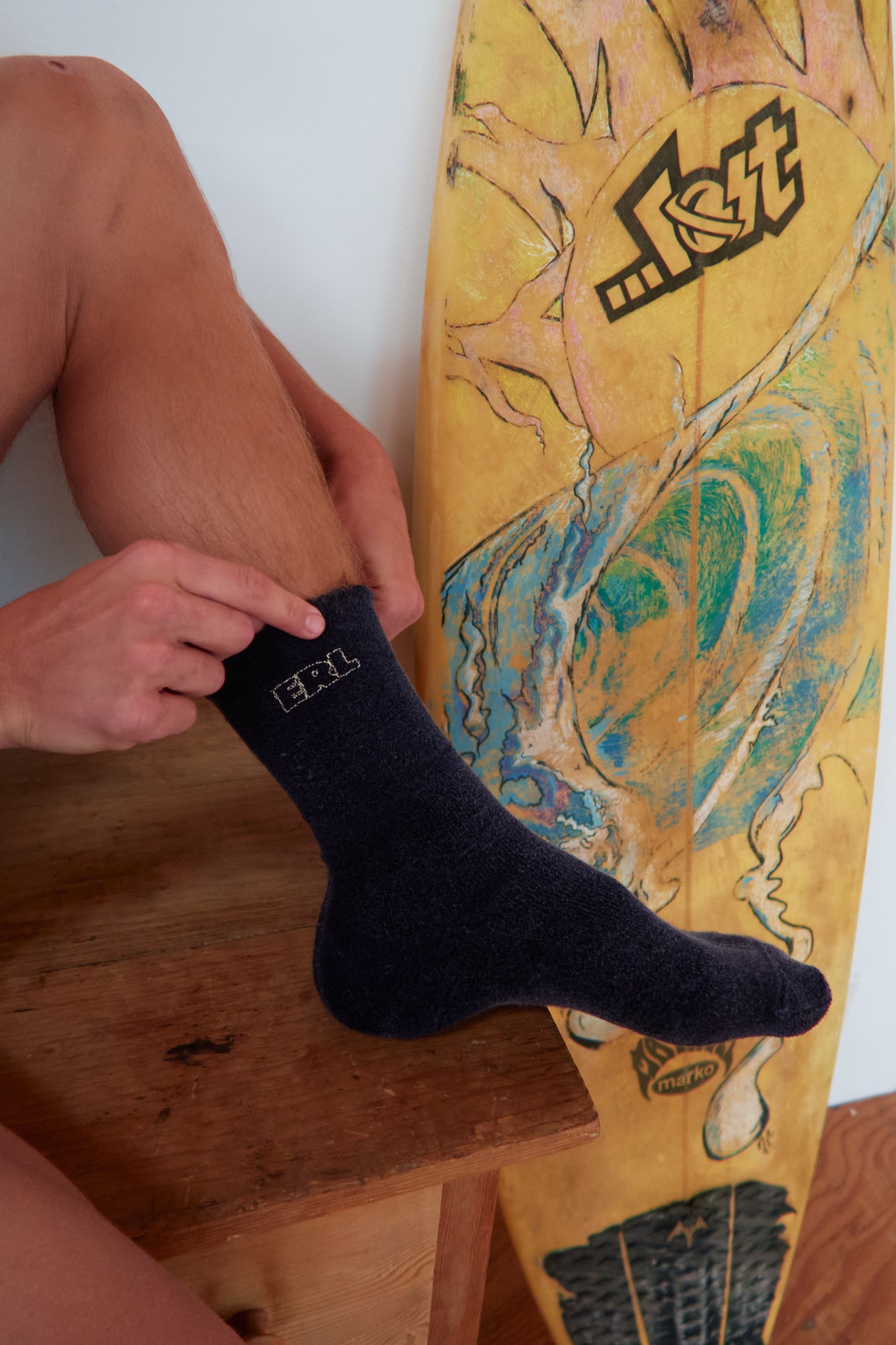 black soft socks