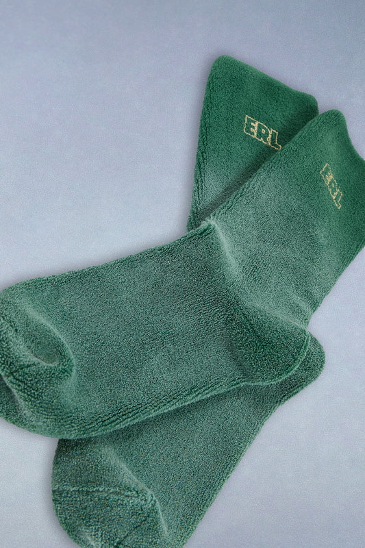 green soft socks