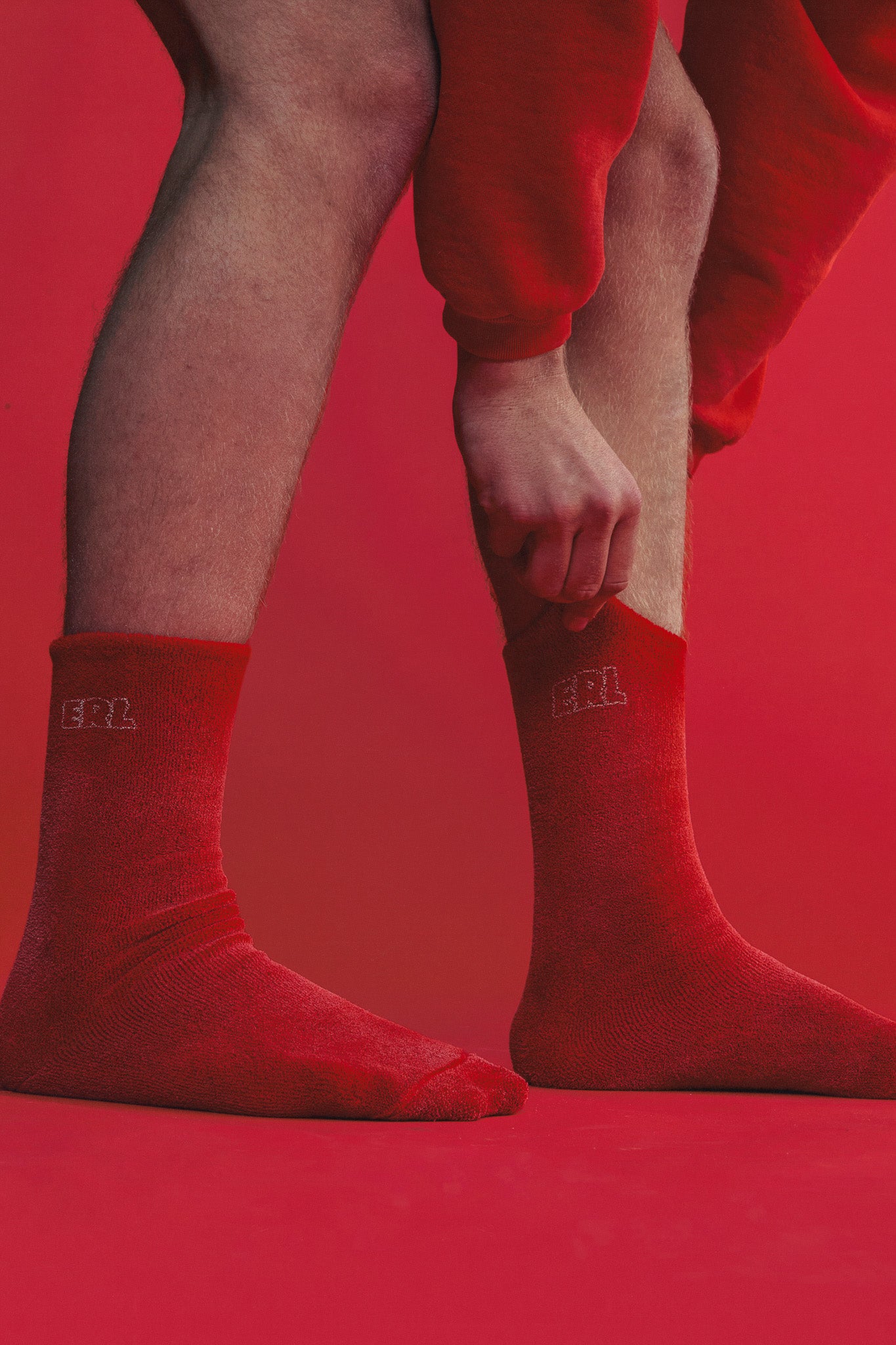 Erl red soft socks