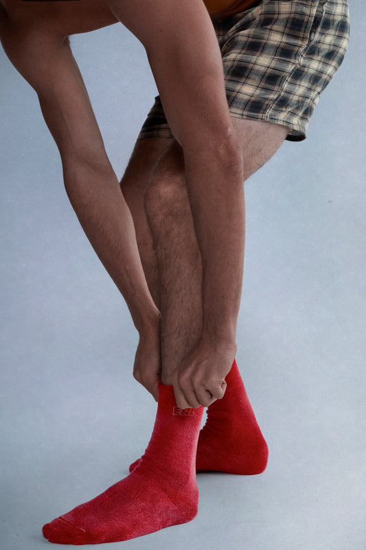 Erl red soft socks