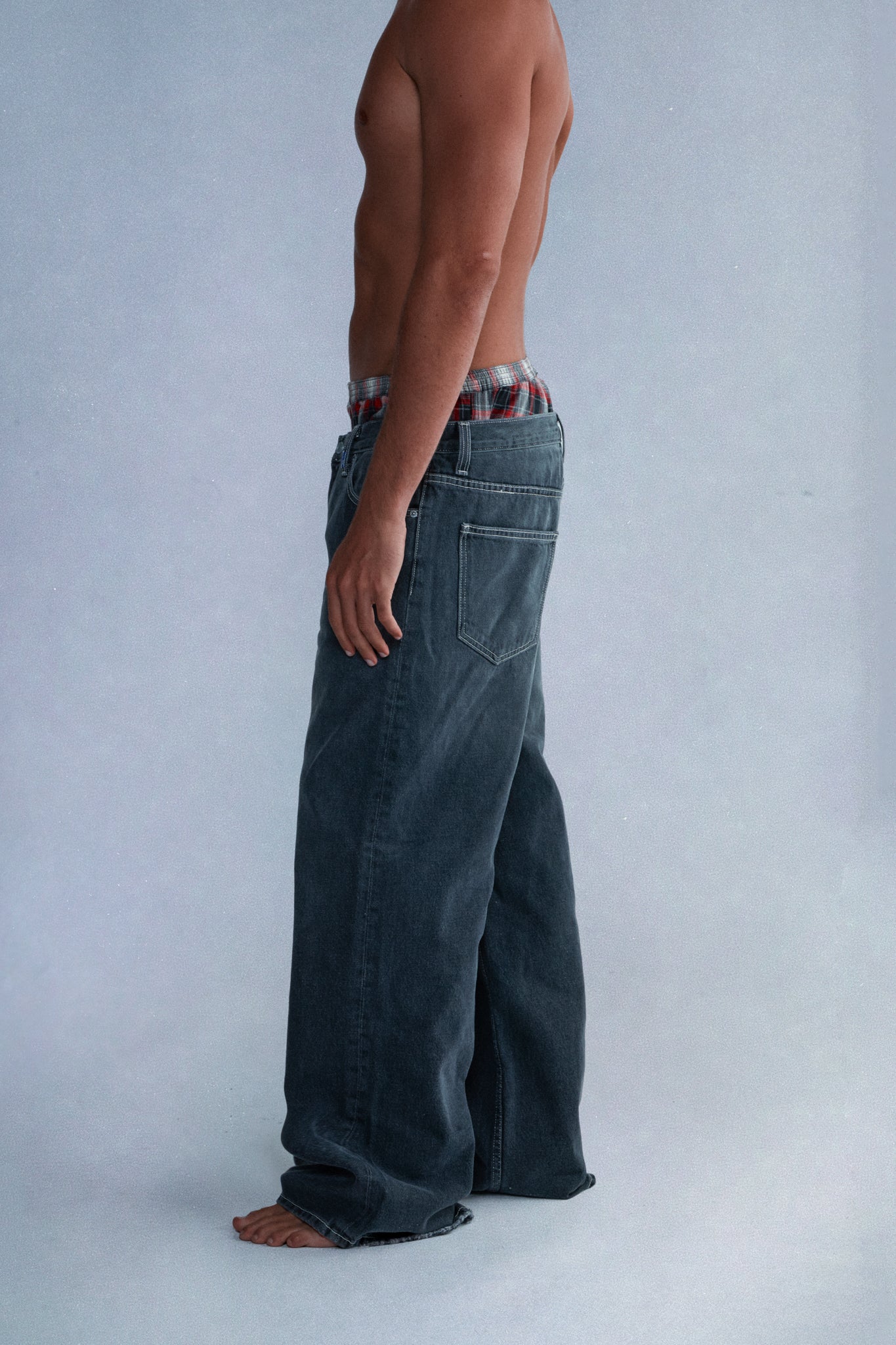 Faded Black Relaxed Jeans