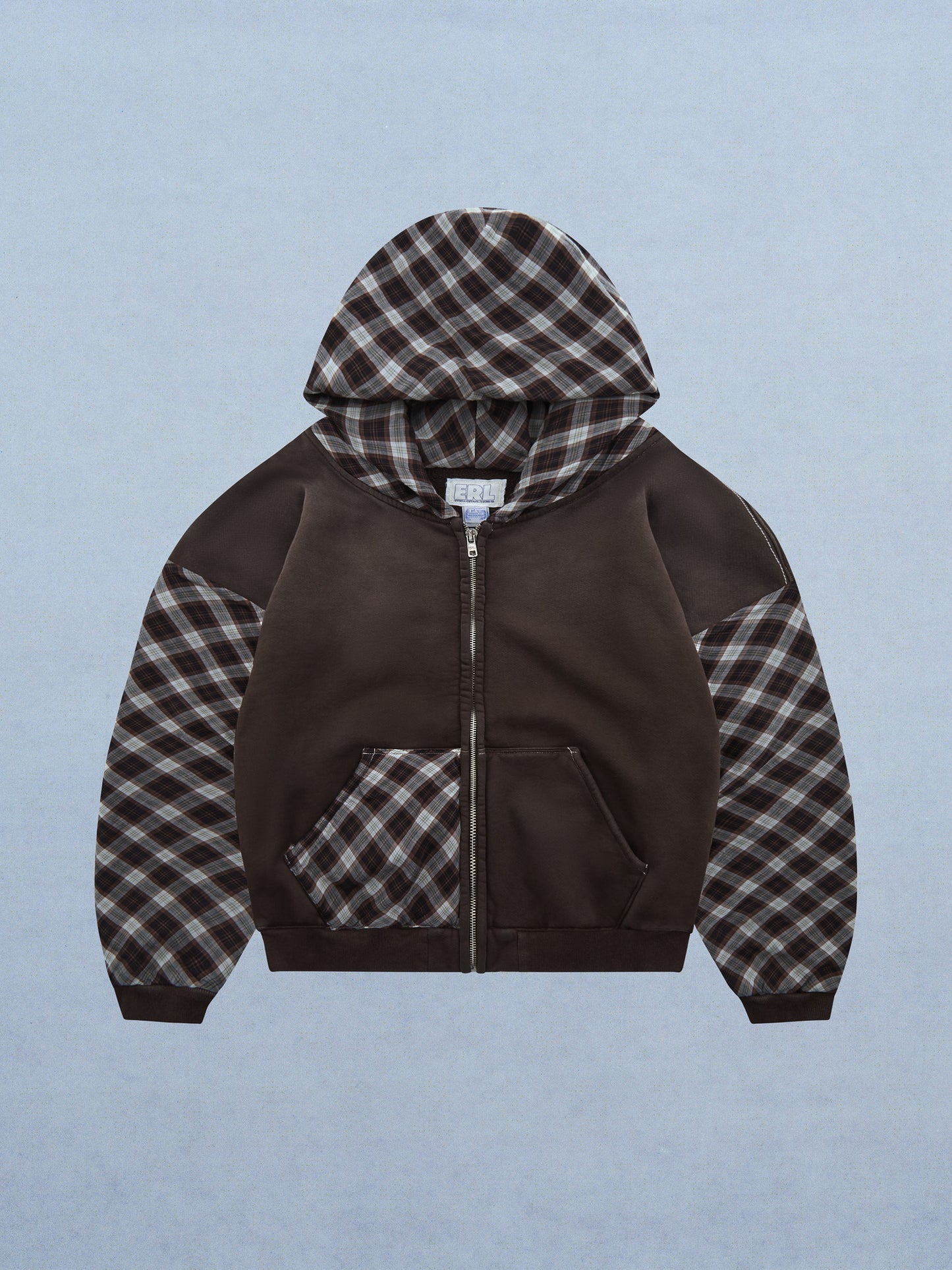 PATCHWORK HEAVYWEIGHT ZIP UP HOODIE