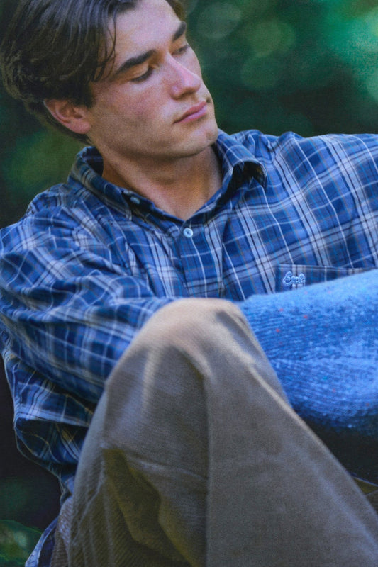 Blue Plaid Shirt