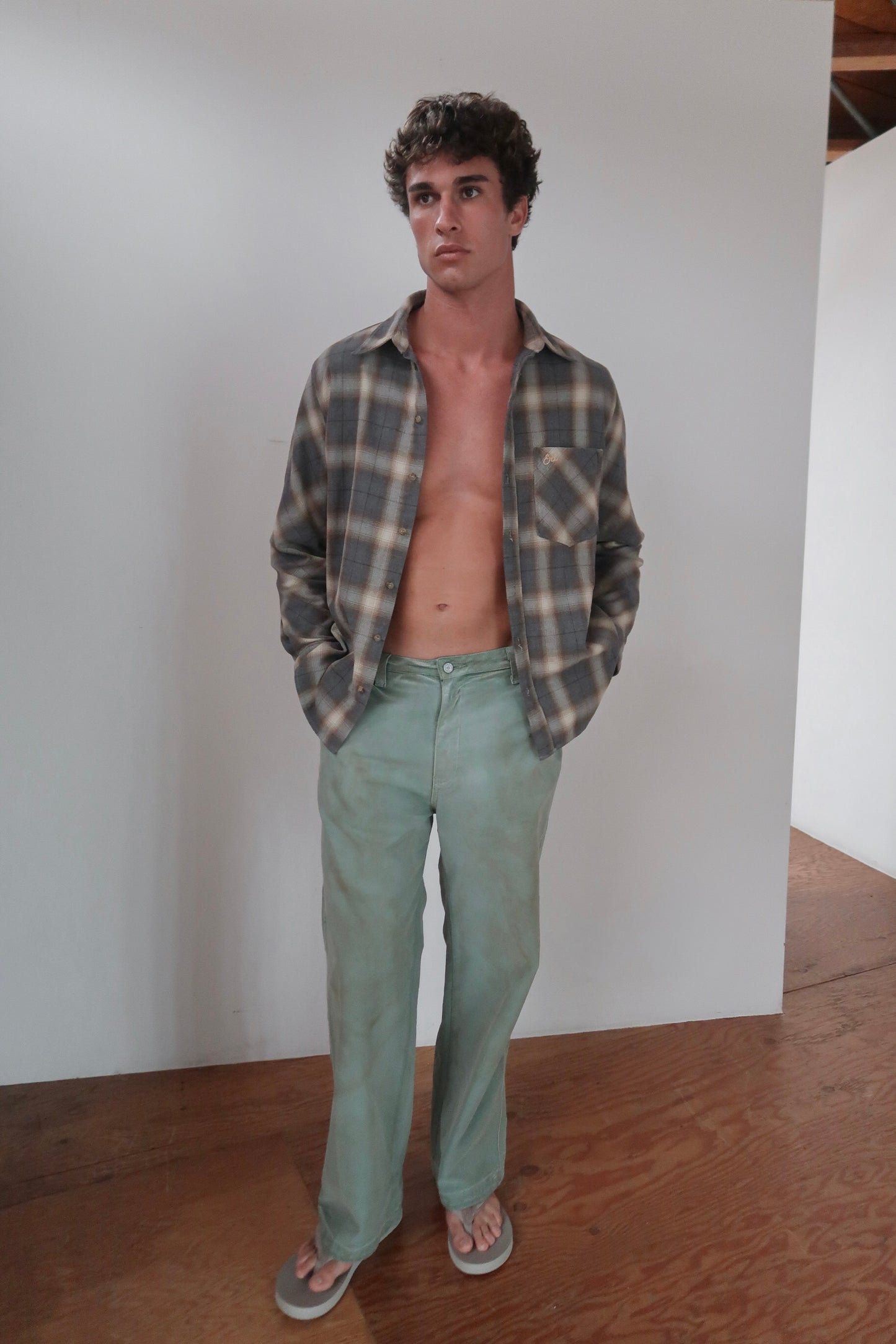 brushed plaid flannel