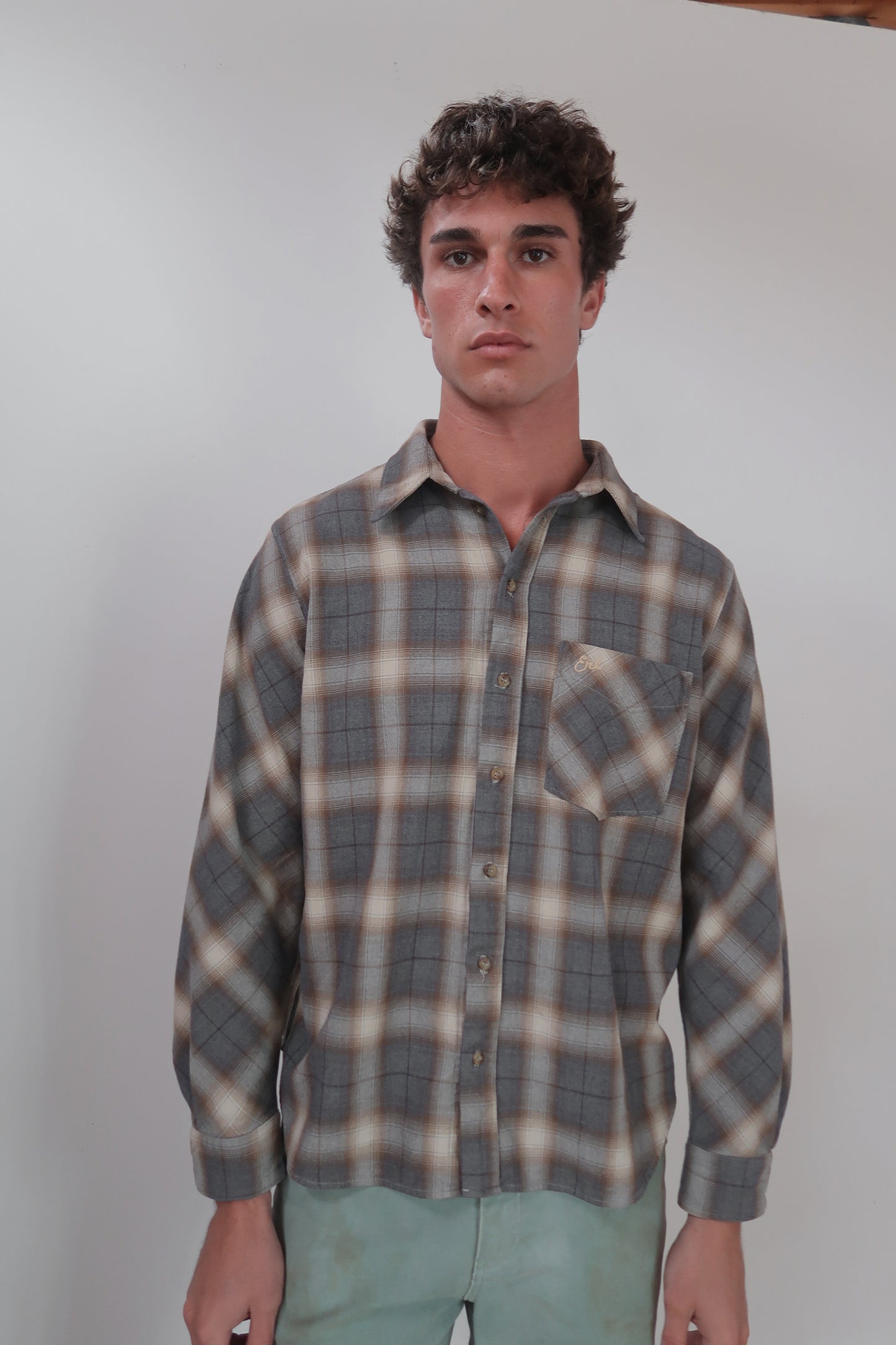 brushed plaid flannel