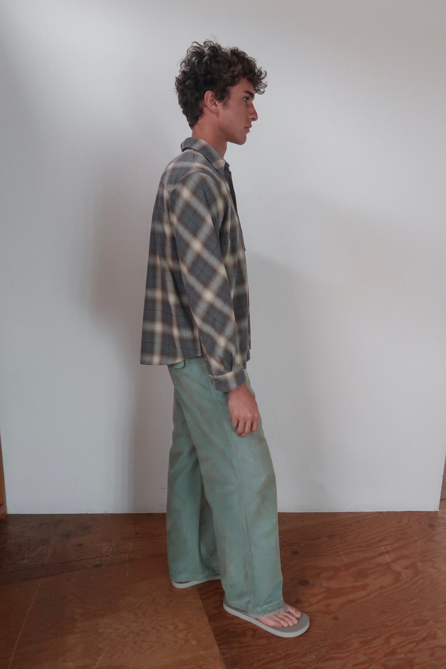 brushed plaid flannel