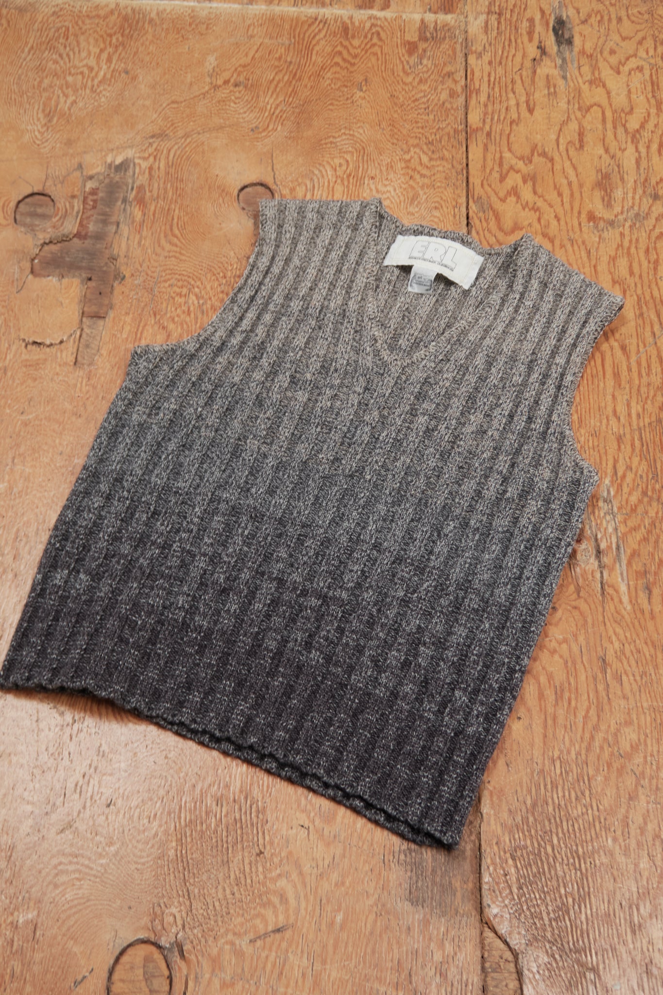 gradient knit vest
