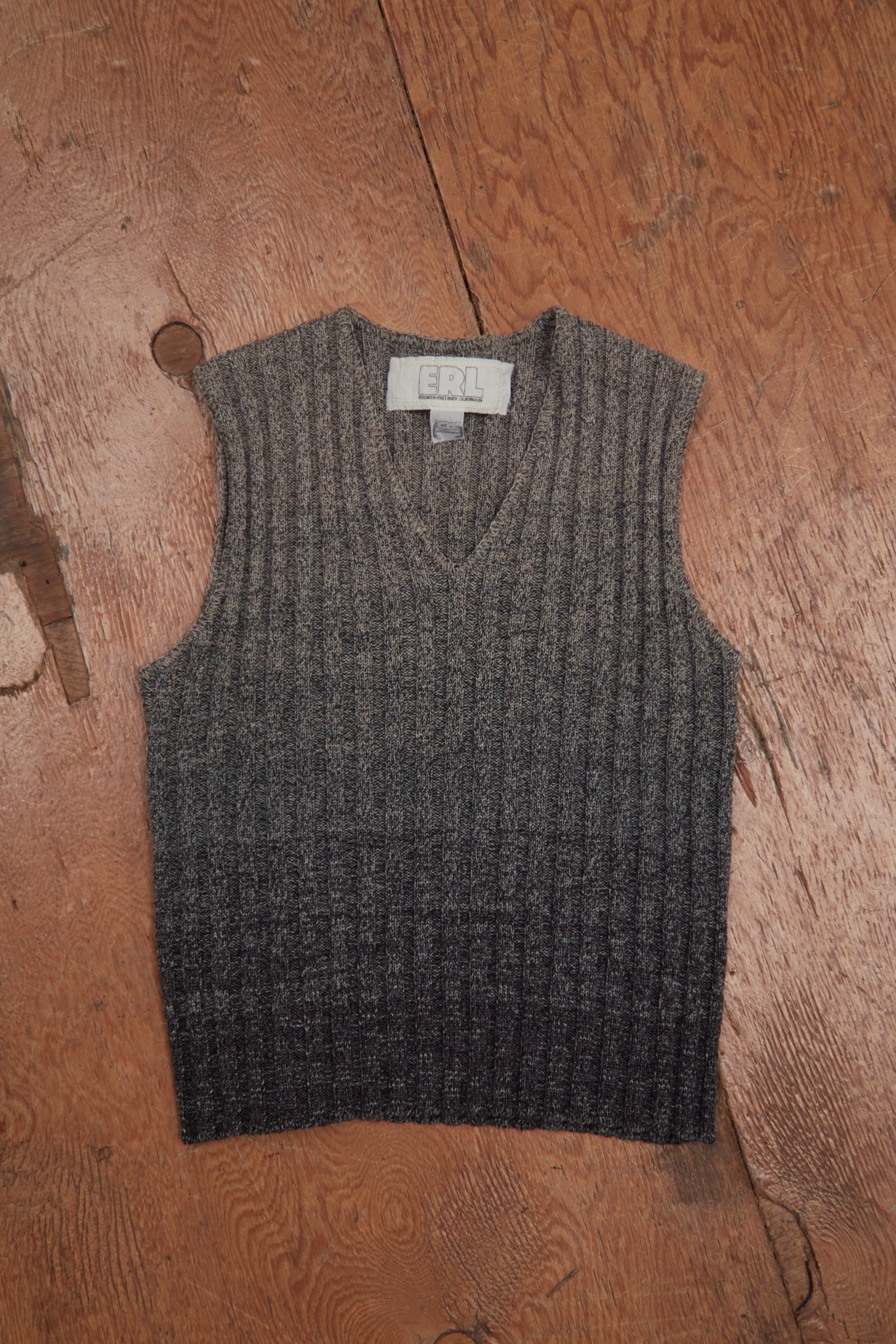 gradient knit vest