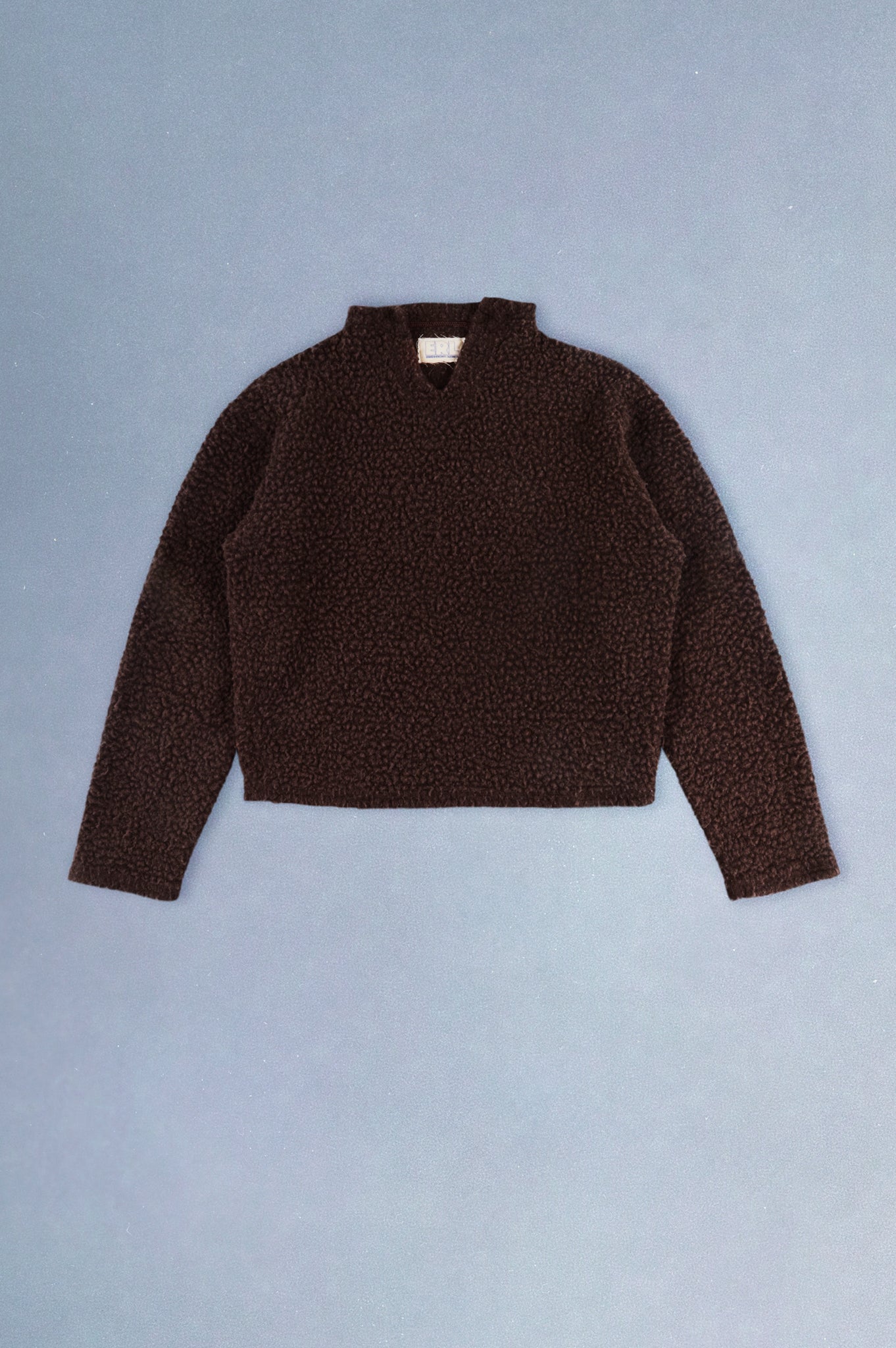 Sherpa Slit-Neck Sweater