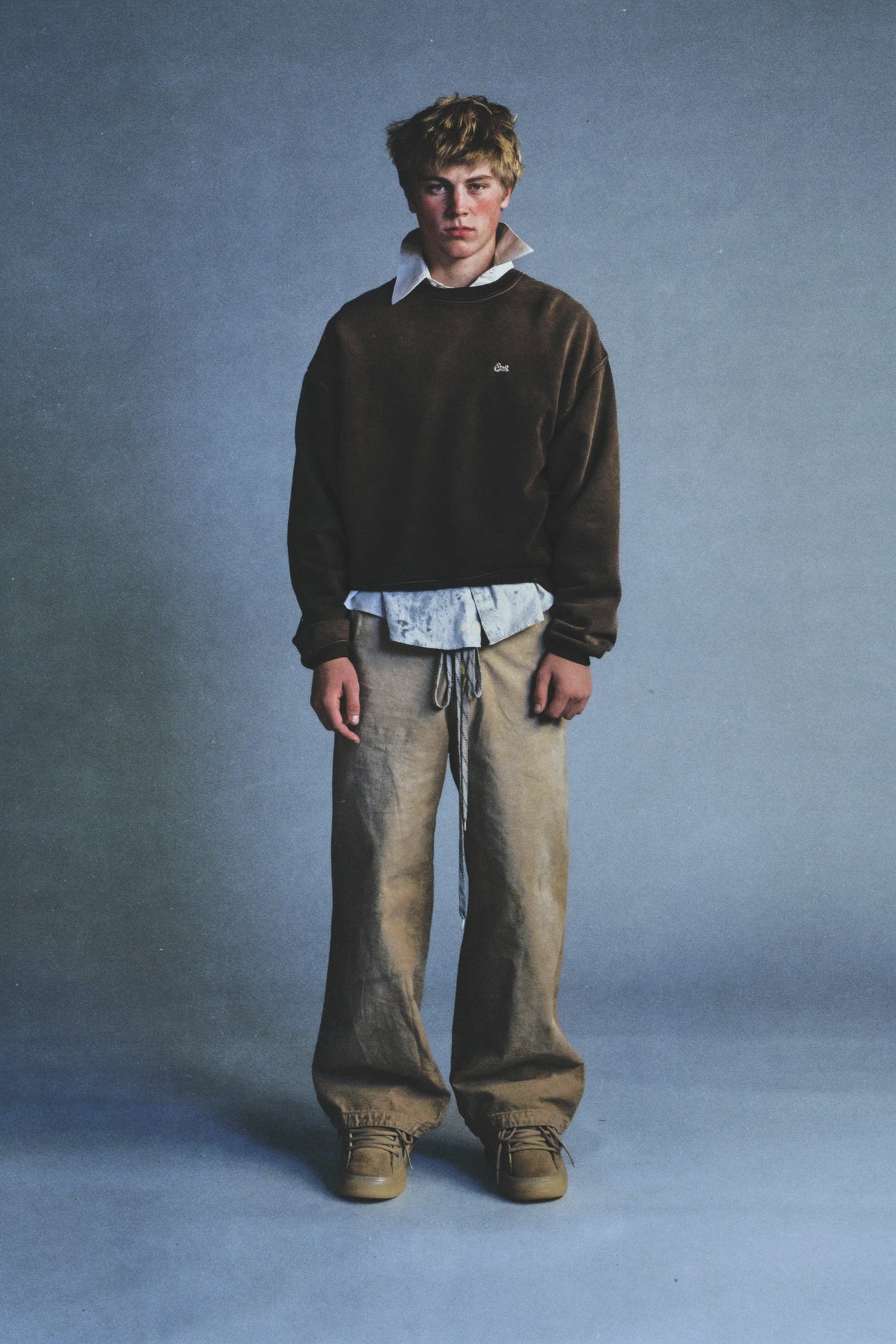 Sunfaded Brown Crewneck