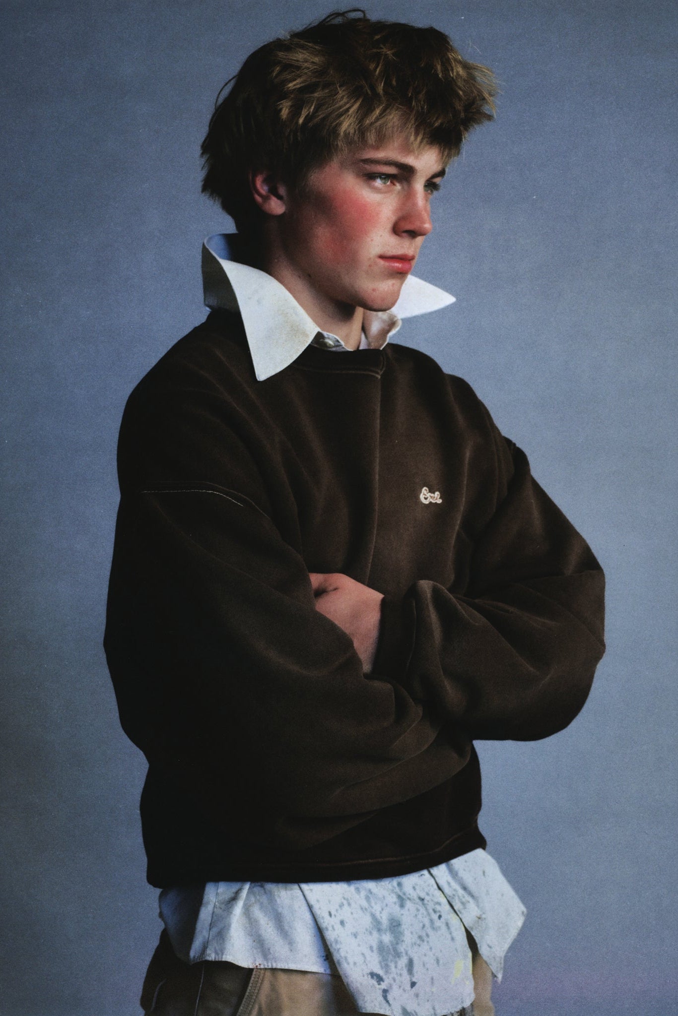 Sunfaded Brown Crewneck