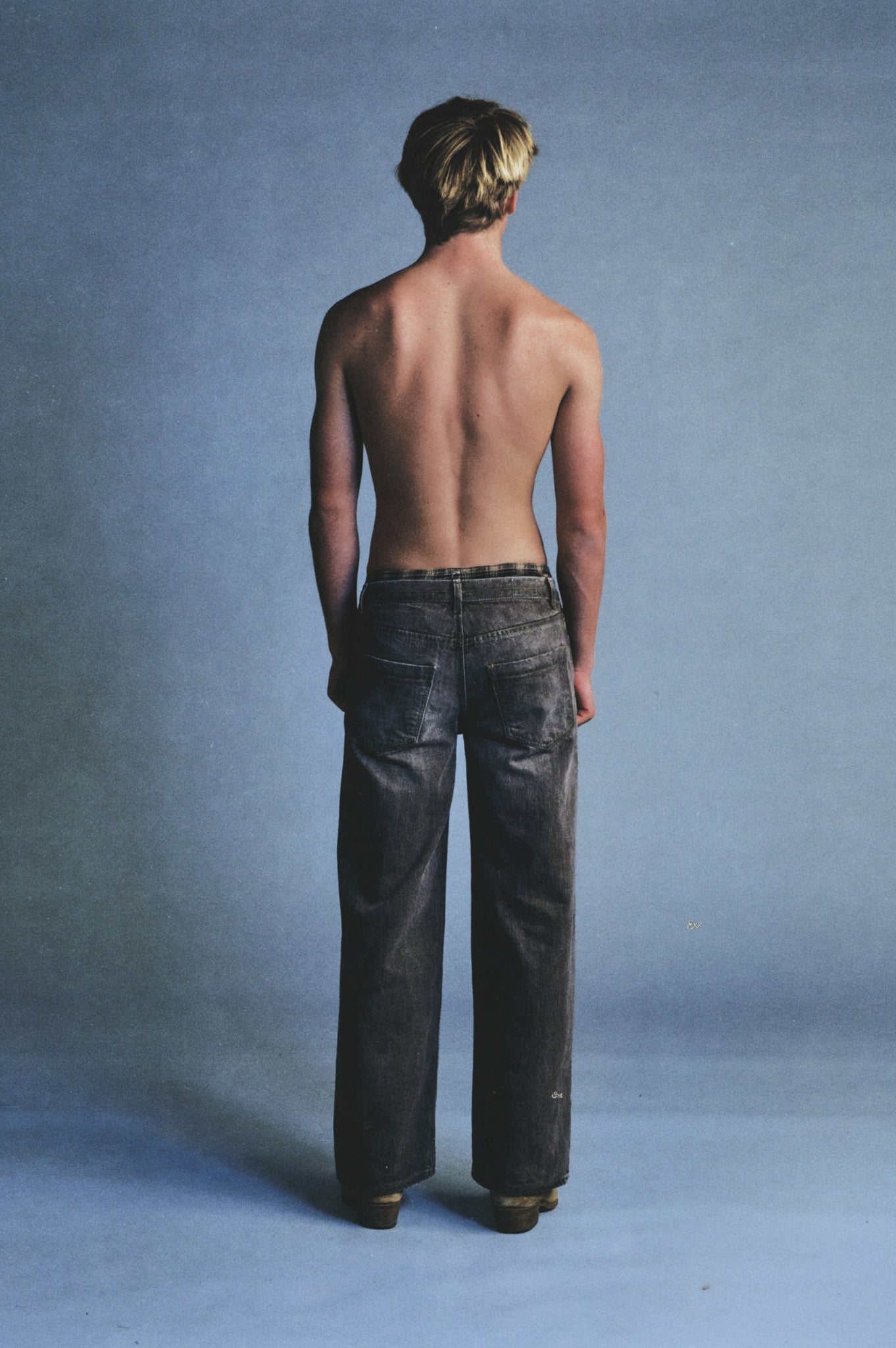 Faded Brown Denim Jeans