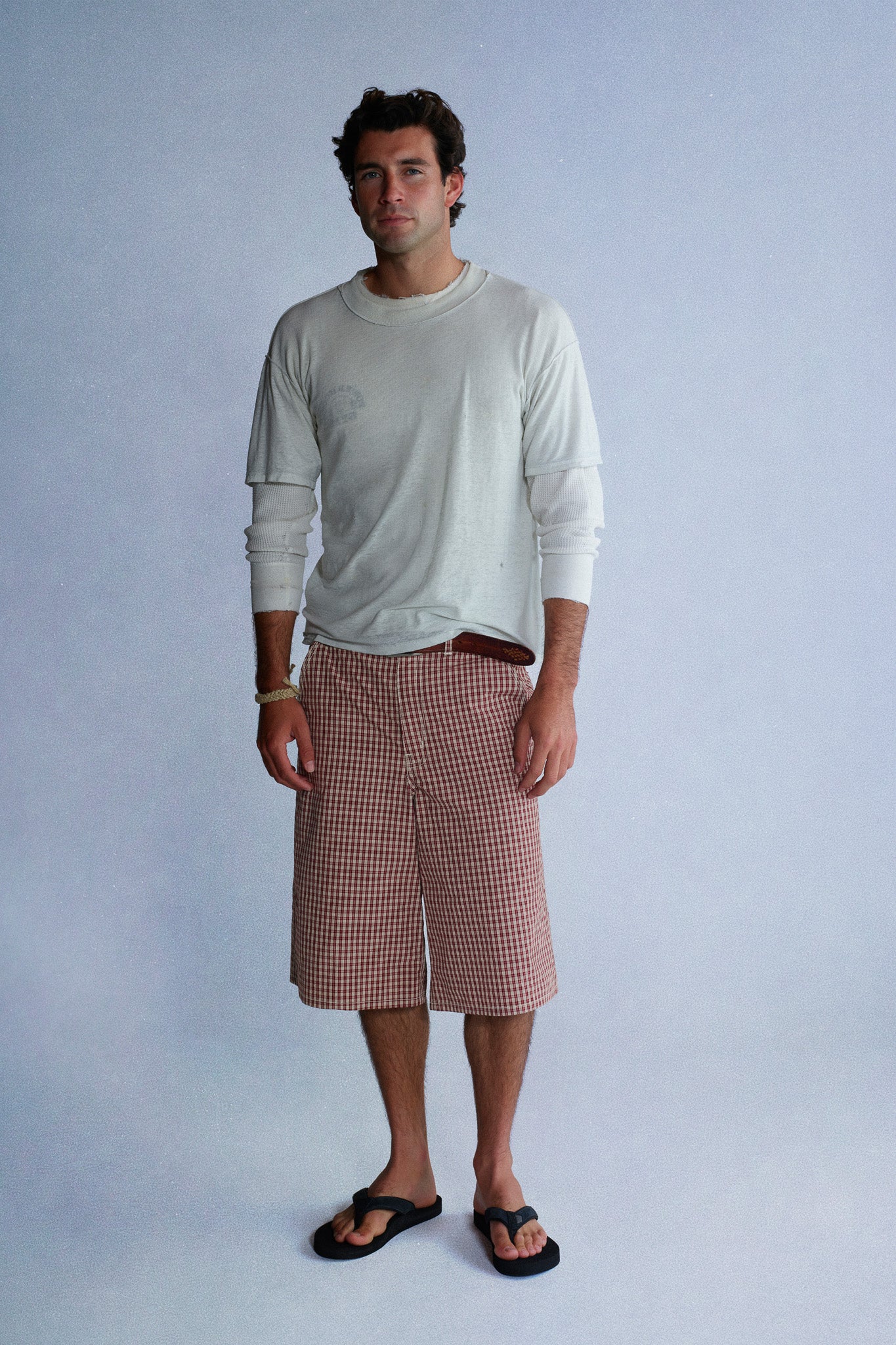 plaid shorts