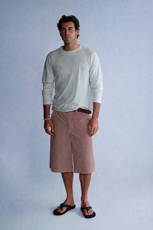 plaid shorts