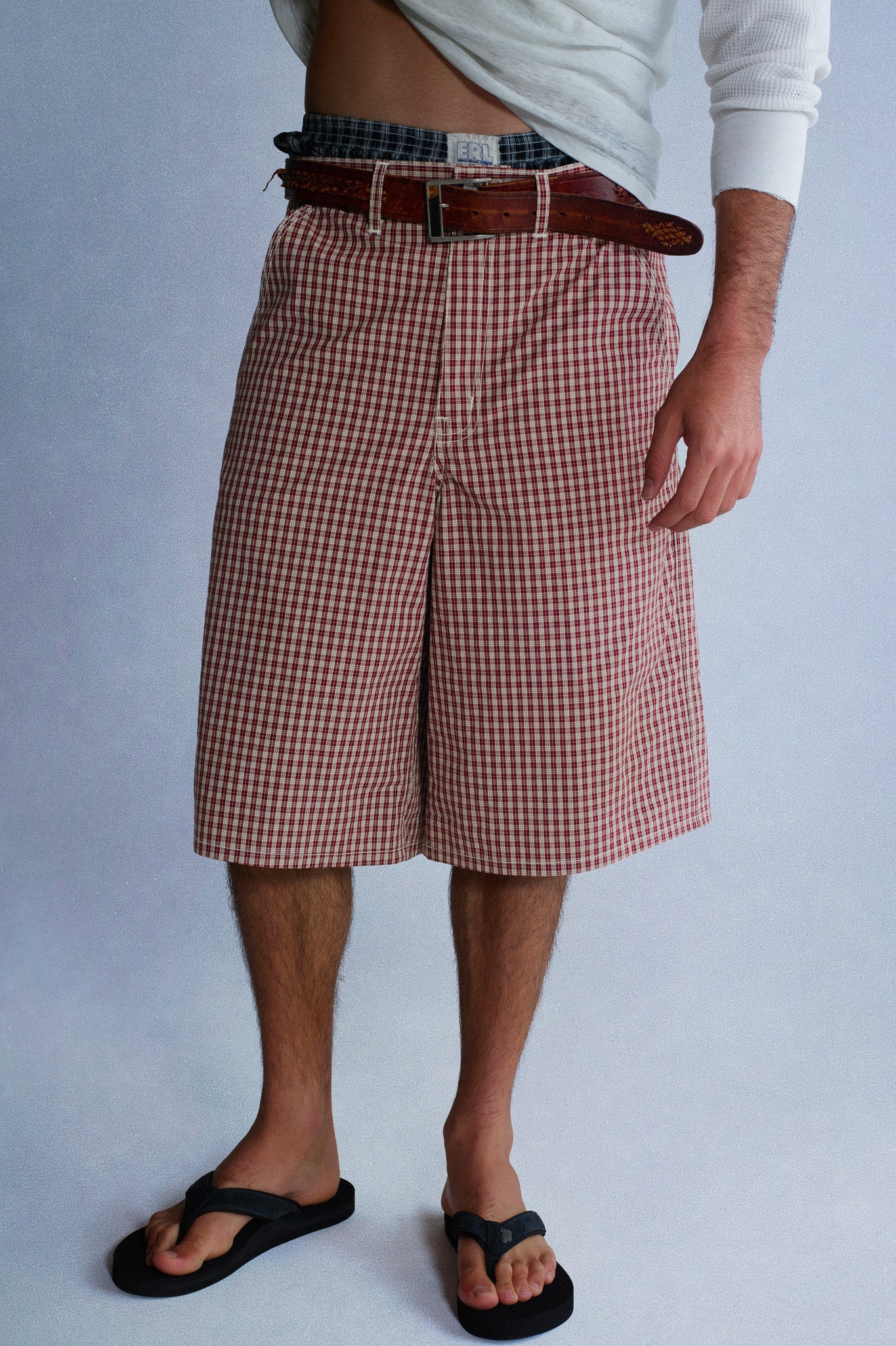 plaid shorts