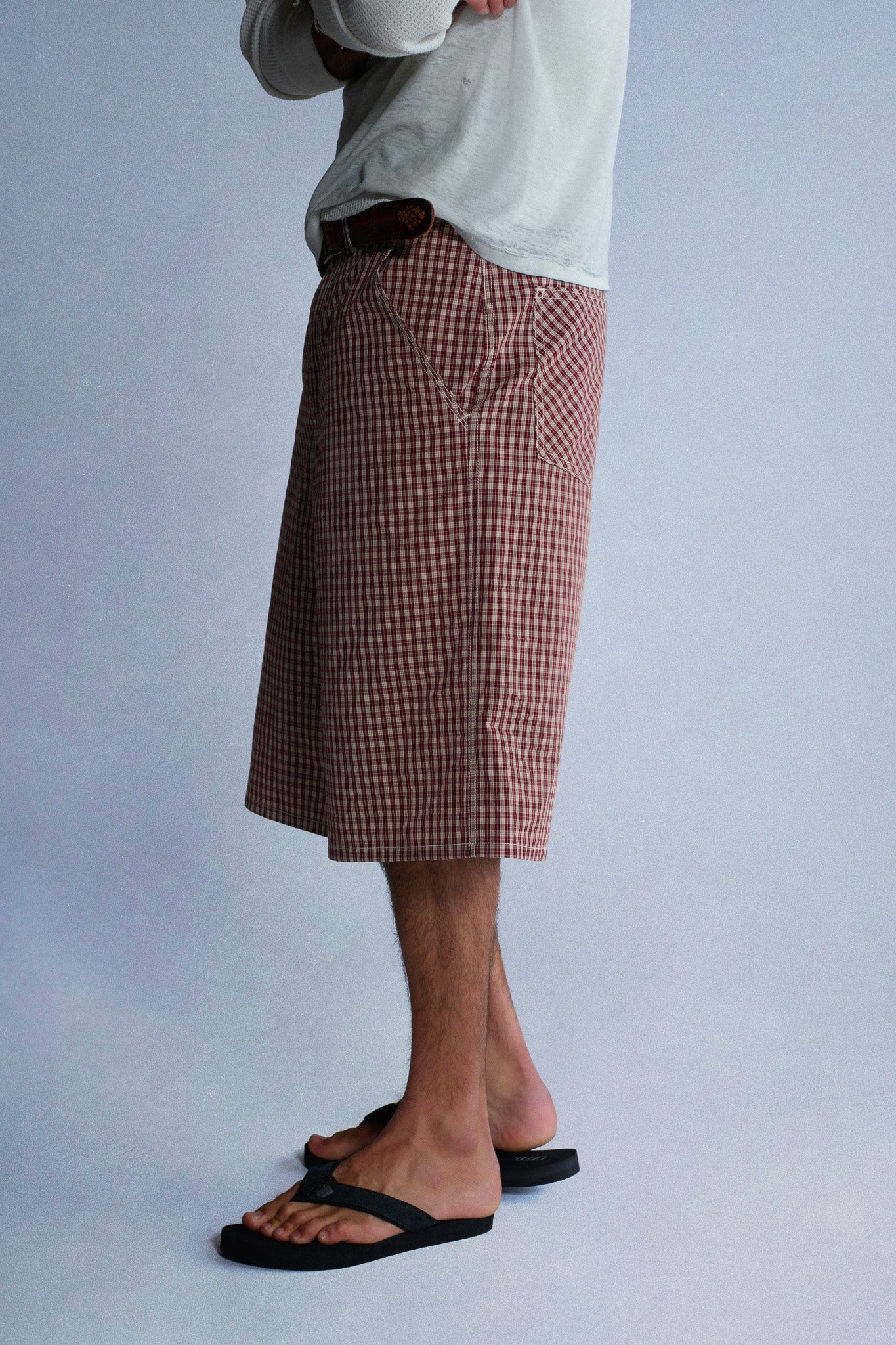 plaid shorts