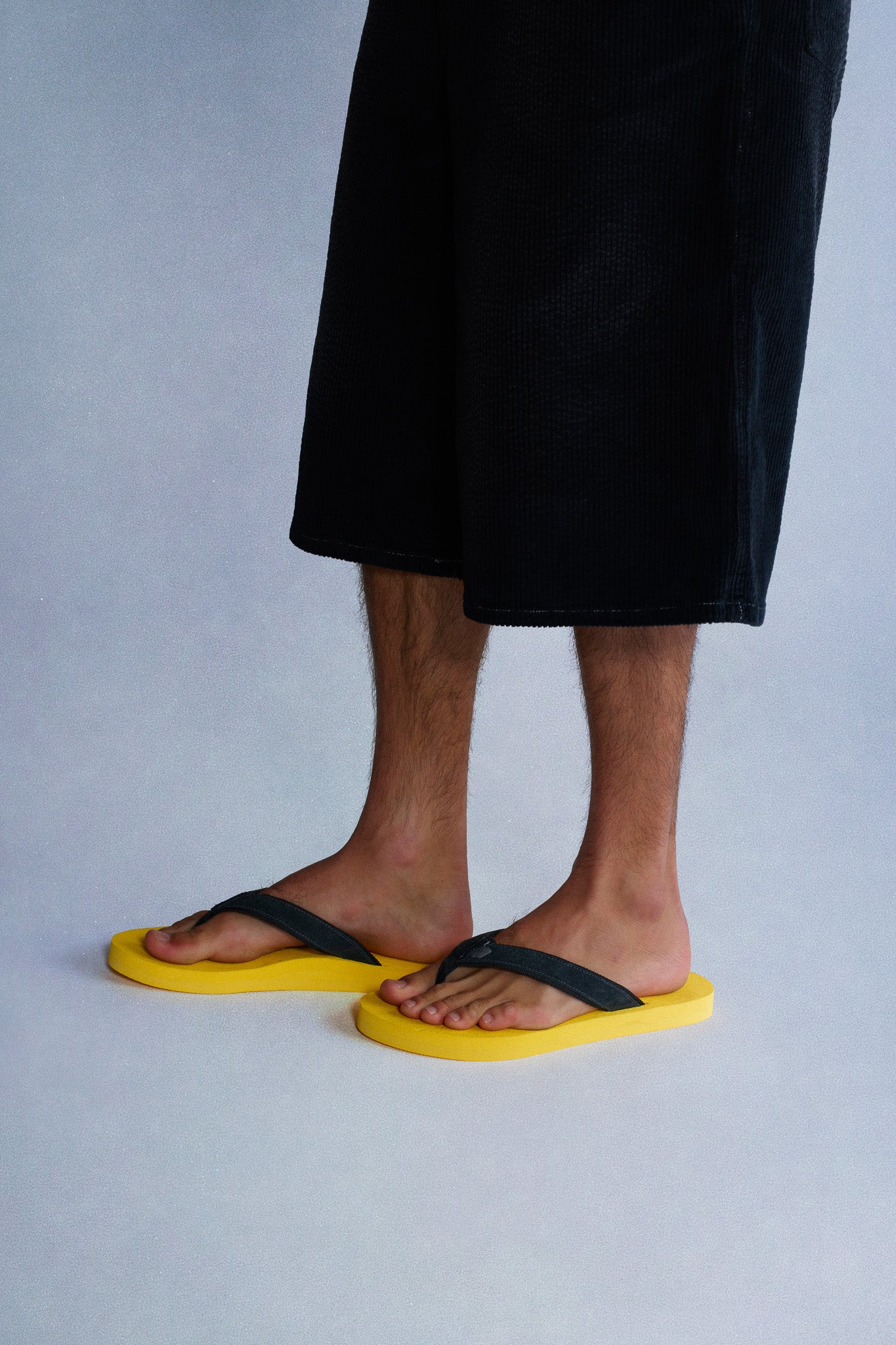 yellow flip flops
