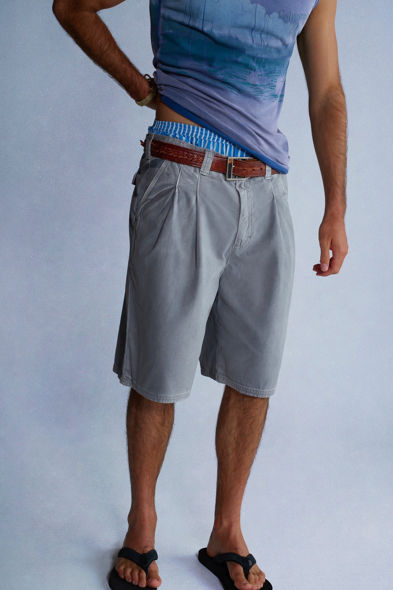 sunfaded chino shorts