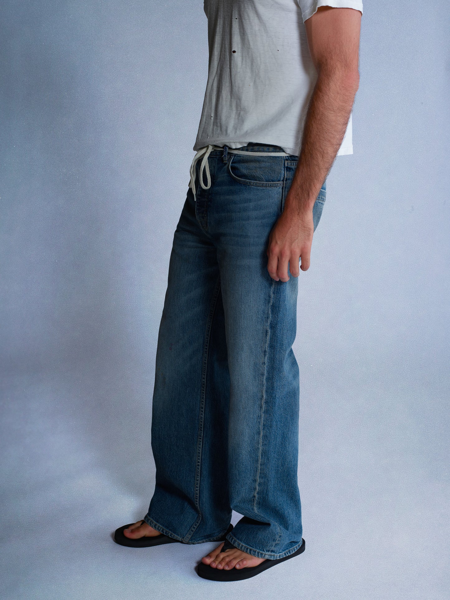 relaxed denim jeans