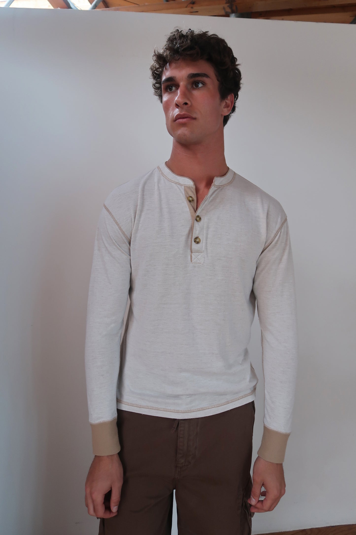 long sleeve henley shirt