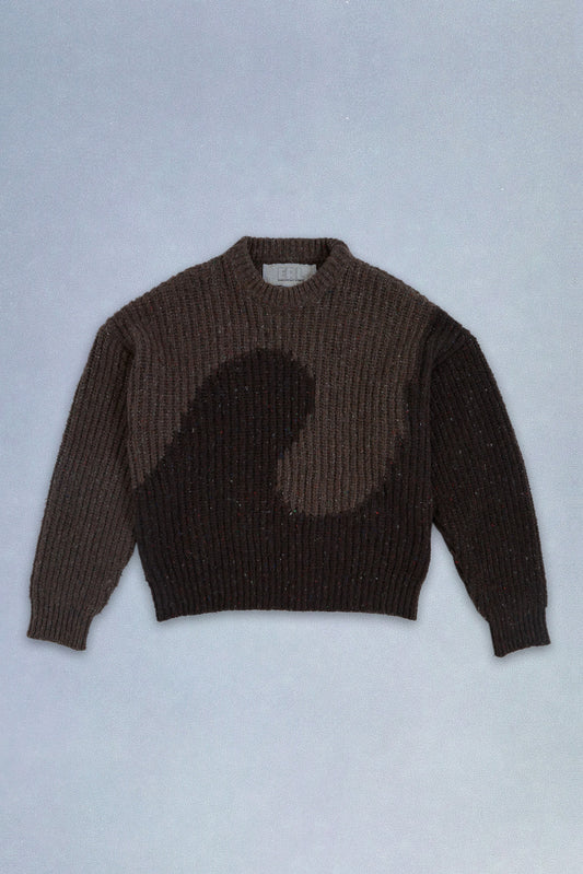 knit crewneck swirl