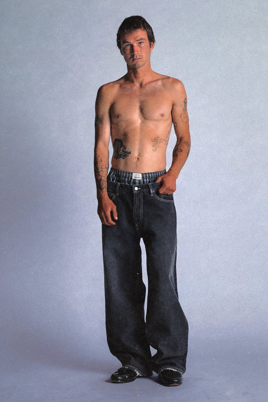 Faded Black Relaxed Jeans