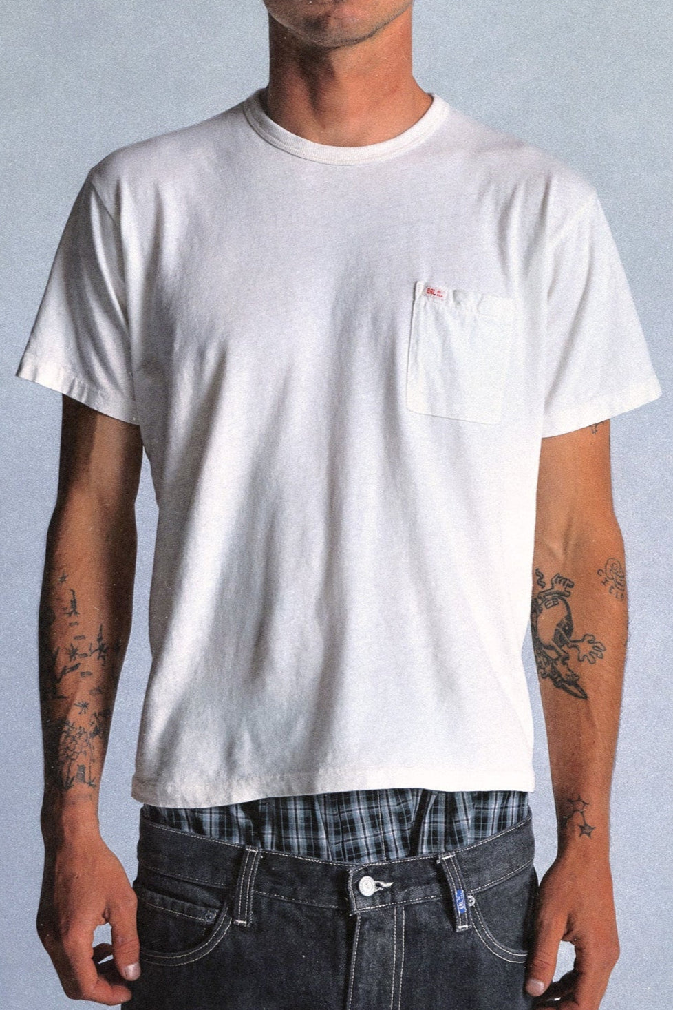 ERL◆ vintageロゴTシャツ ERL ロゴプリント 長袖Tシャツ ブラック