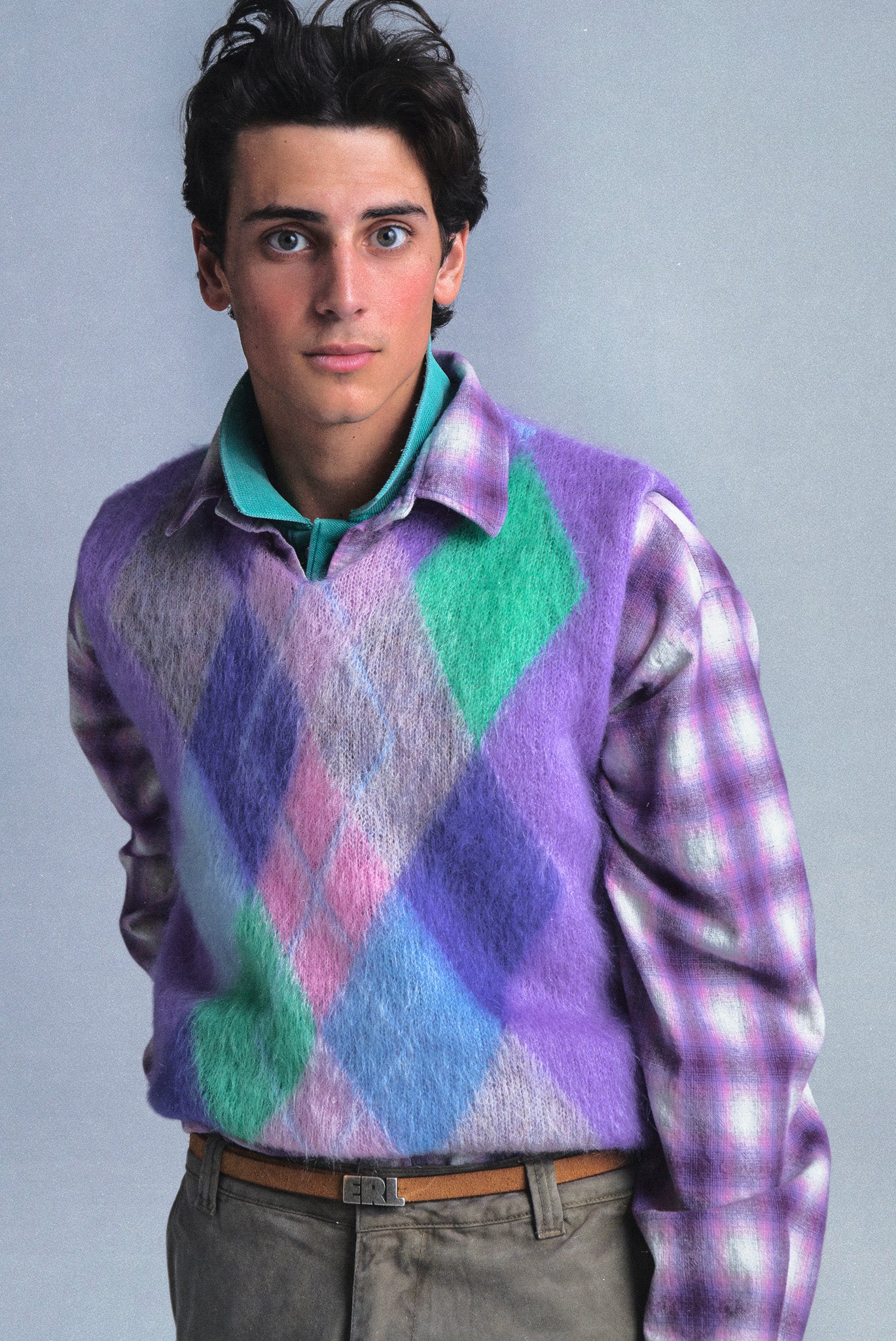 Argyle Mohair Vest