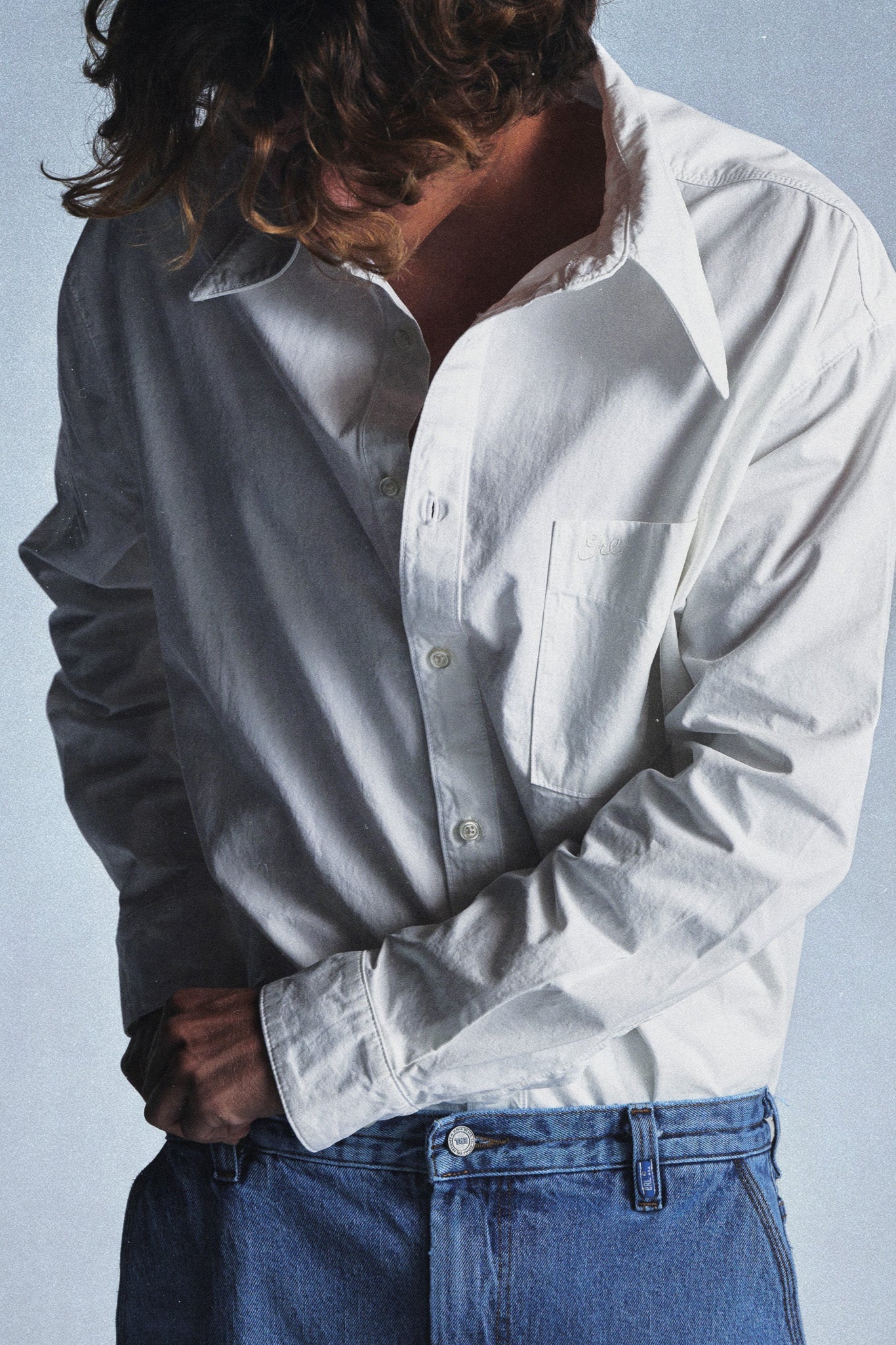 White Poplin Overshirt